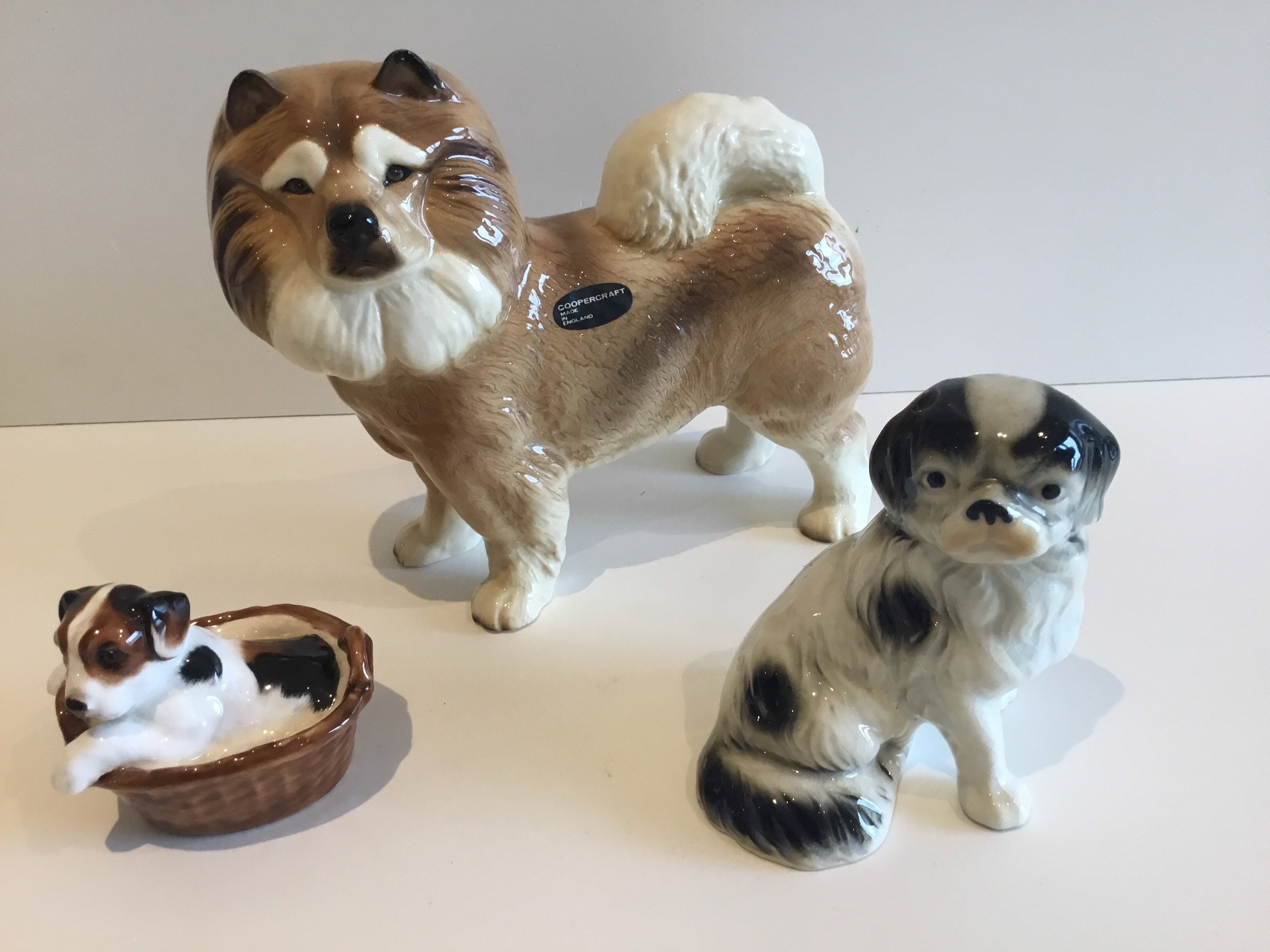 Vintage Dog Figurines | Royal Doulton Terrier, Coopercraft Chow Chow, Japanese Pekingese — photo 5 of 9