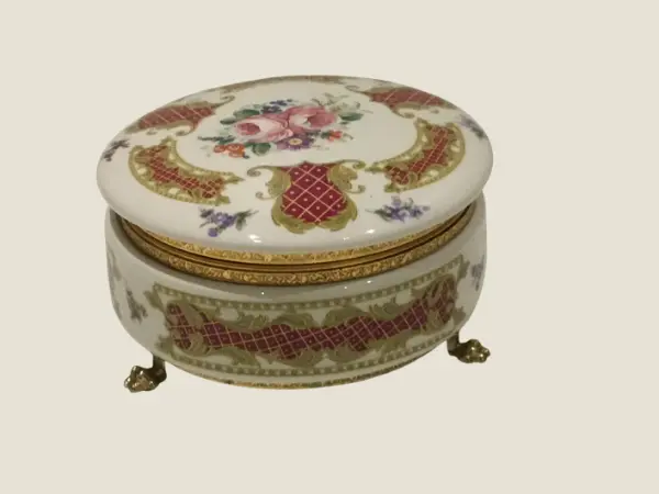 Vintage Home Decor  | 1950s Alfa Porcelain, Rare Italian Box , Gift Item