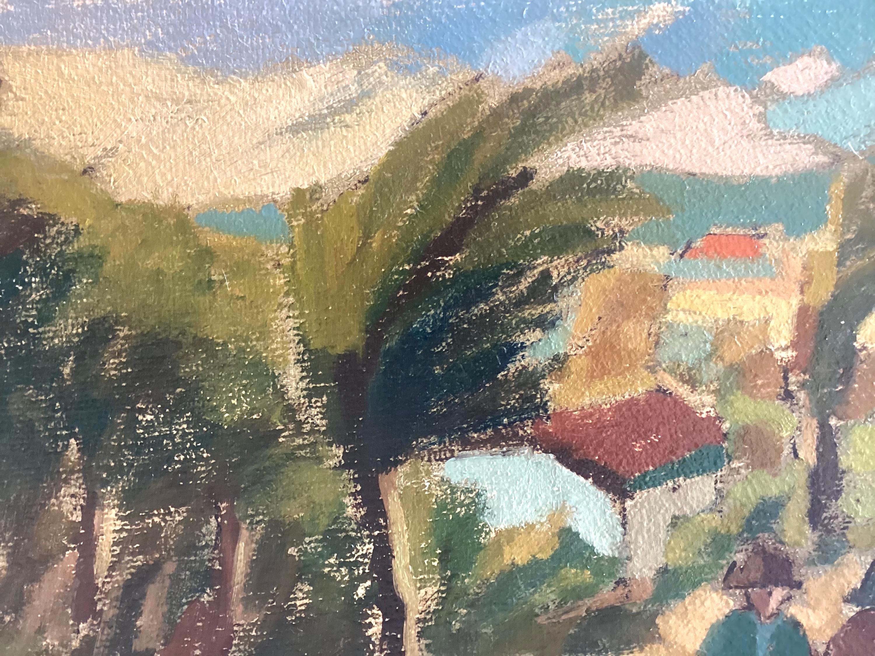 Vintage Italian Oil Painting | Ilvo Macelloni, Scena Campagnola, 1970s Signed with COA — photo 11 of 11