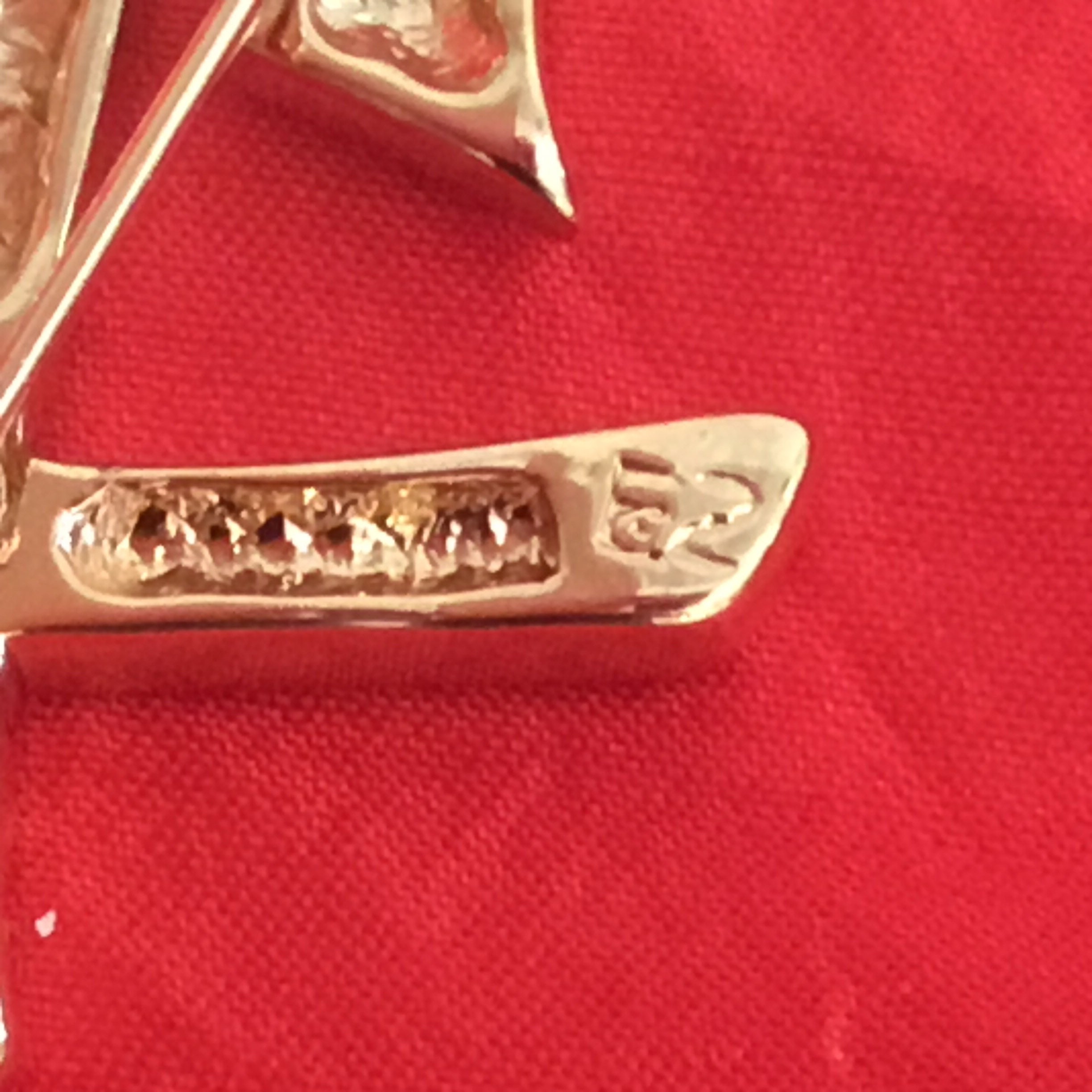 Vintage Jewelry – Authentic Yves Saint Laurent [1980s] Large Logo Brooch — photo 5 of 5