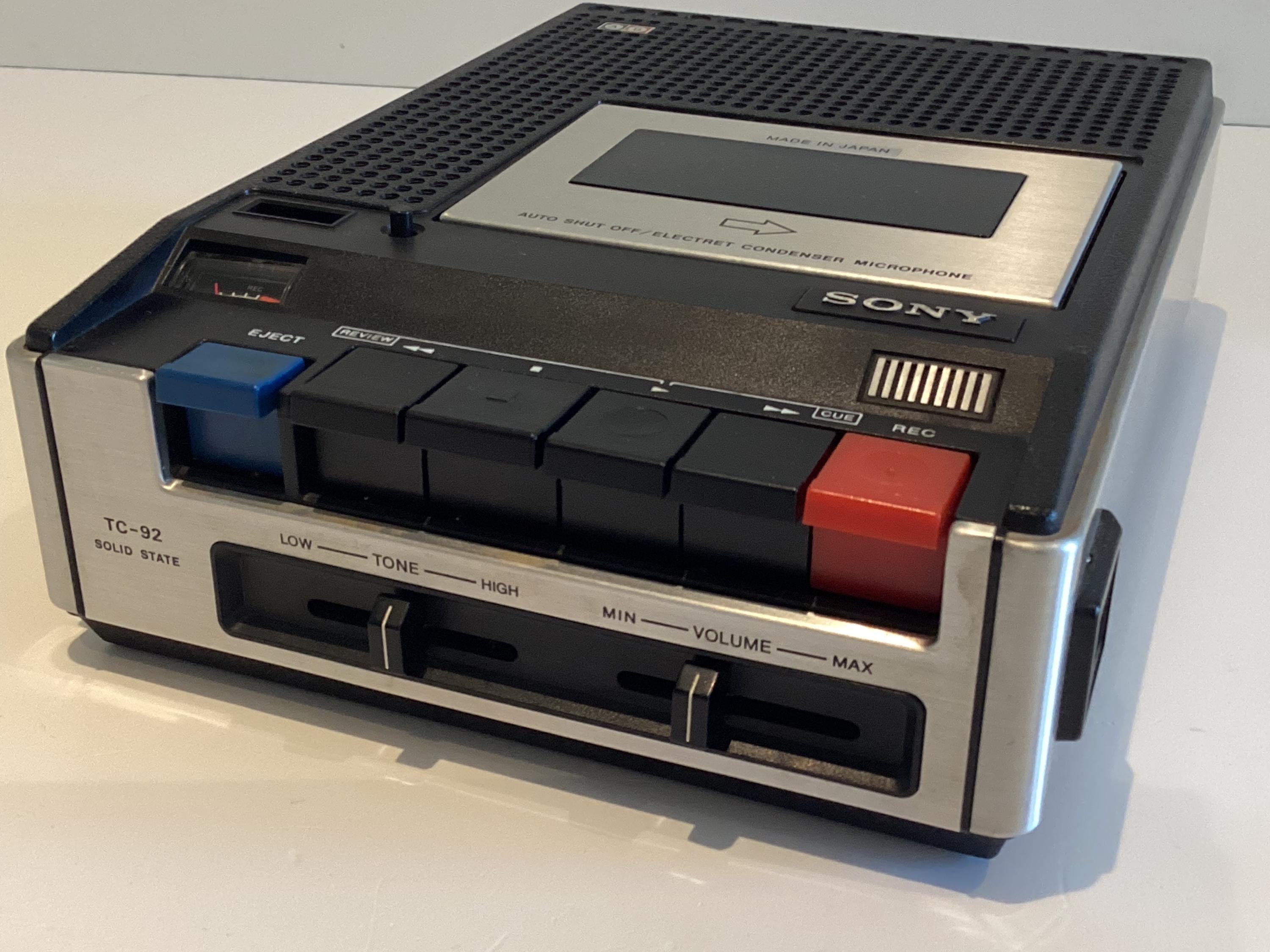 Vintage Cassette Recorder | Sony TC-92 1972 Space Age, Tested Working — photo 10 of 11