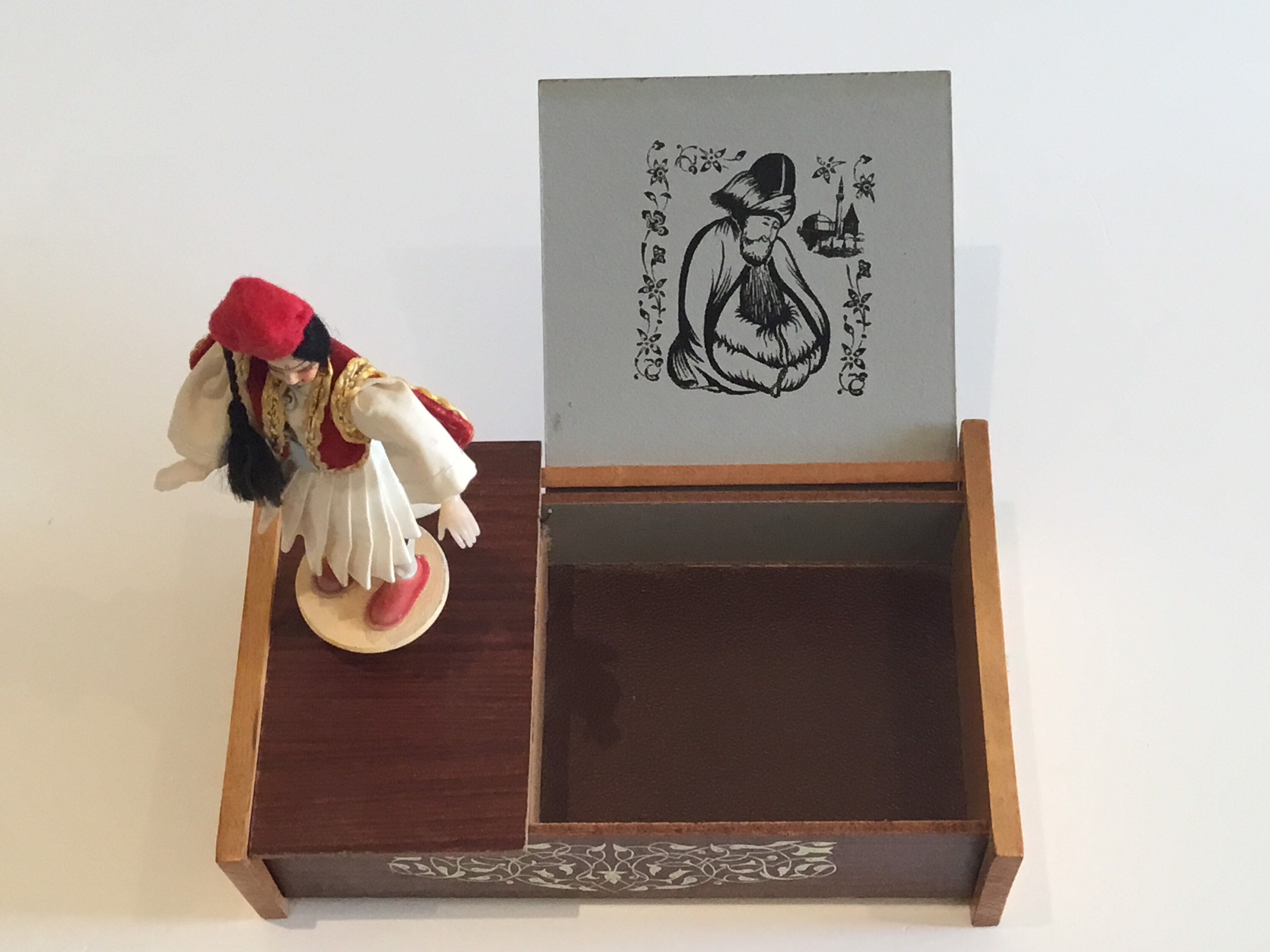 Rare Cigarettes Music  Box (1950s) Oriental Melody With Dancer — photo 5 of 11