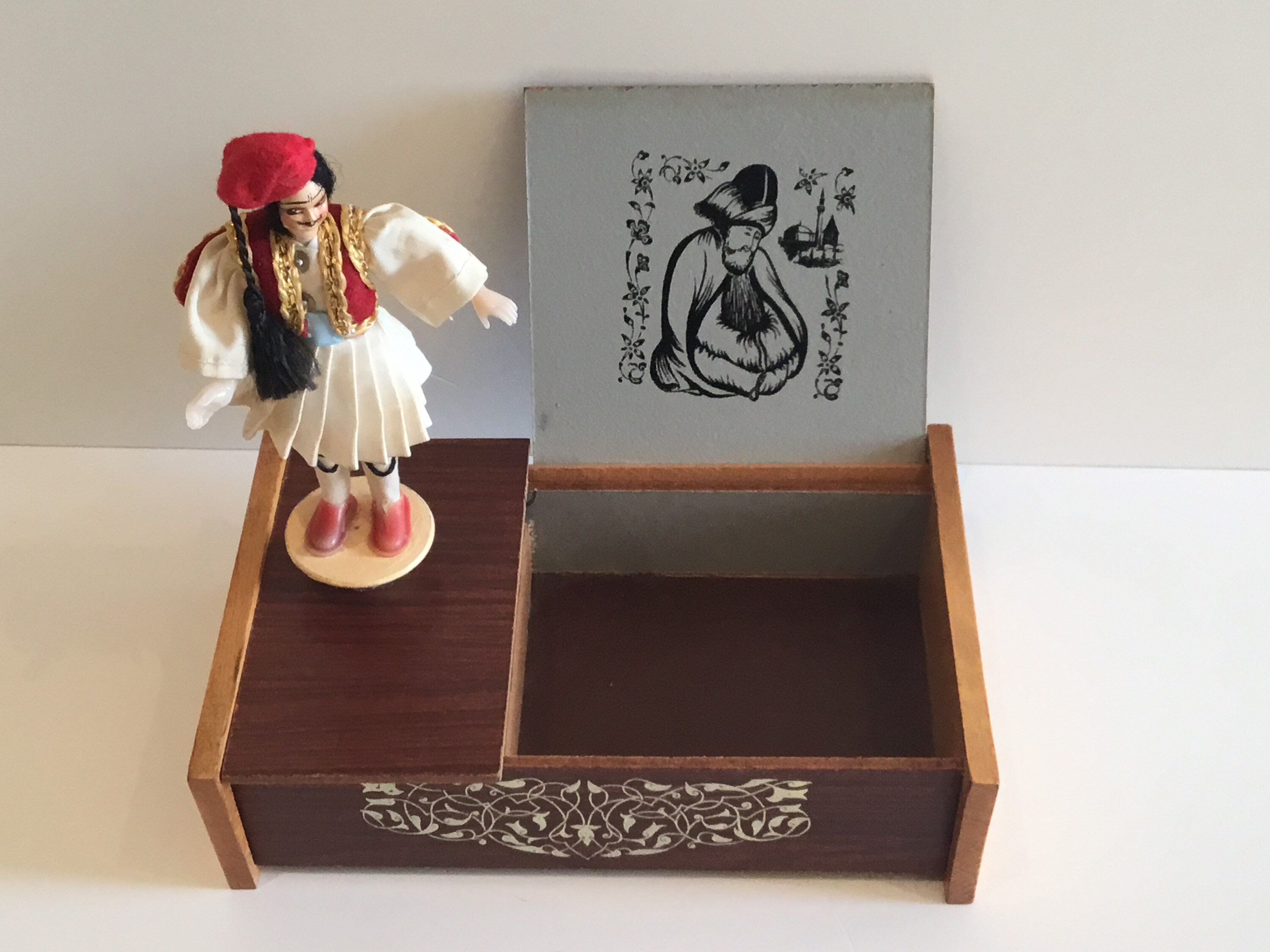 Rare Cigarettes Music  Box (1950s) Oriental Melody With Dancer — photo 8 of 11