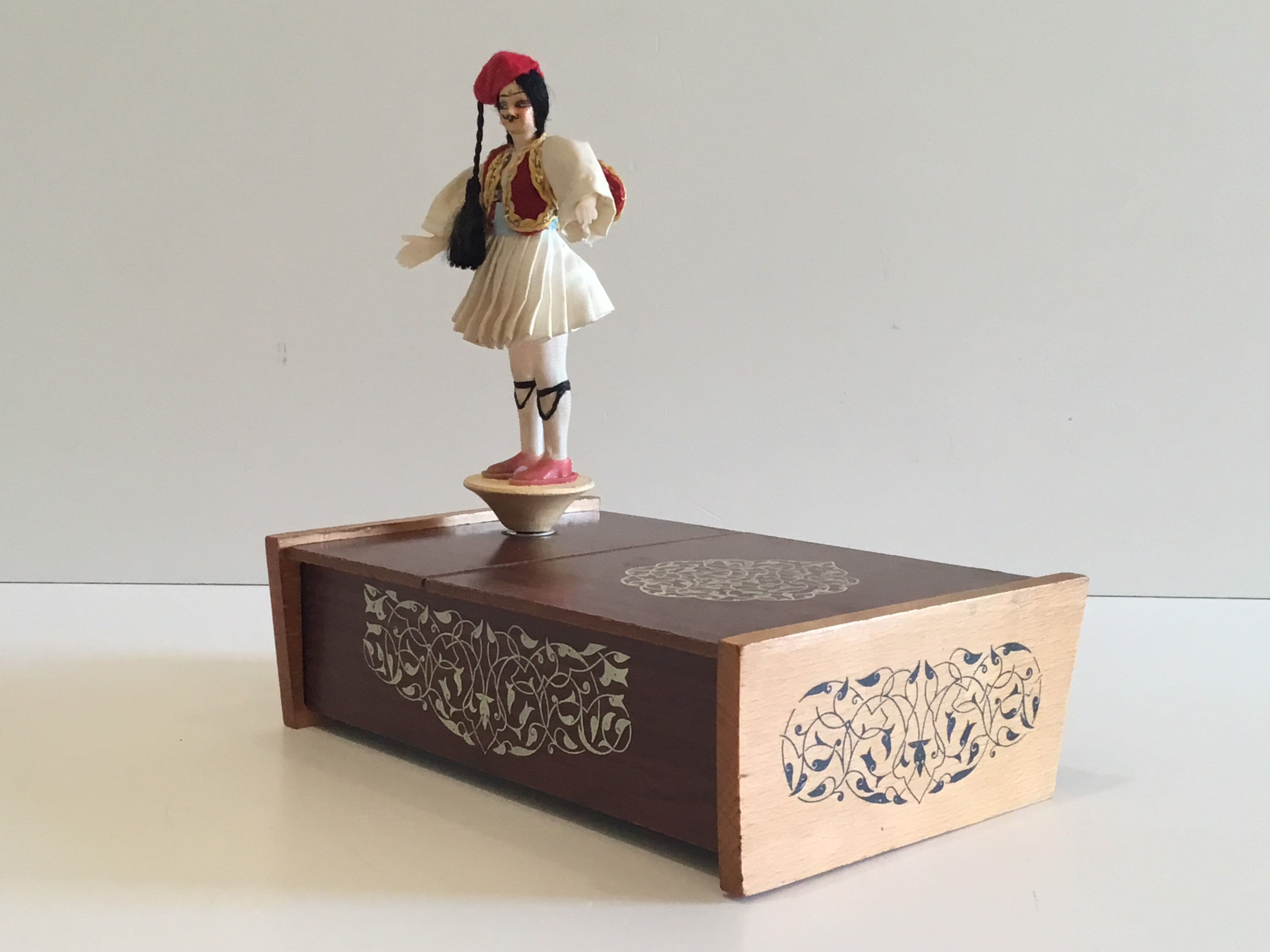Rare Cigarettes Music  Box (1950s) Oriental Melody With Dancer — photo 9 of 11