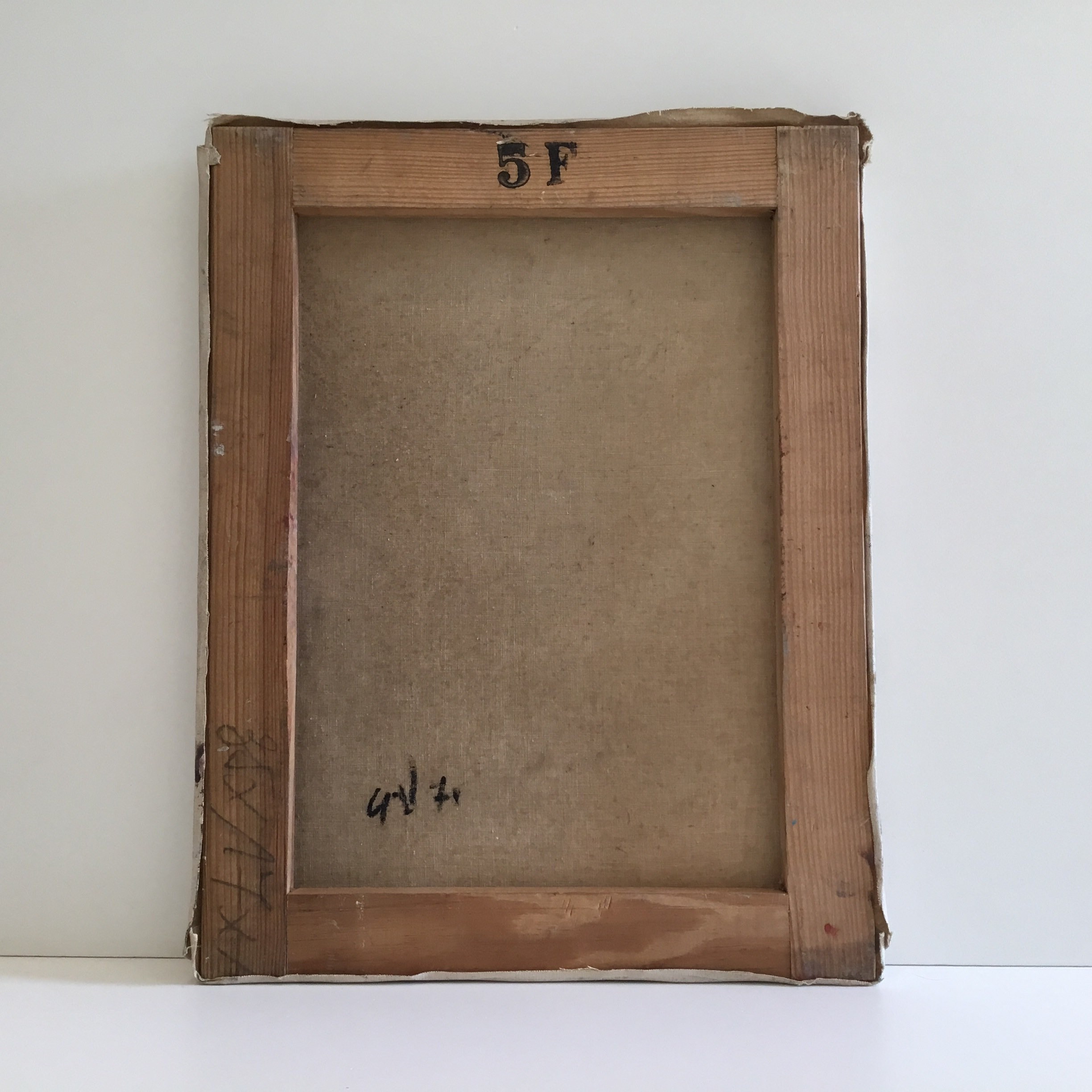 Vintage Oil Painting | Signed G.V. 71 Portrait, 1970s European Female Portrait — photo 6 of 6
