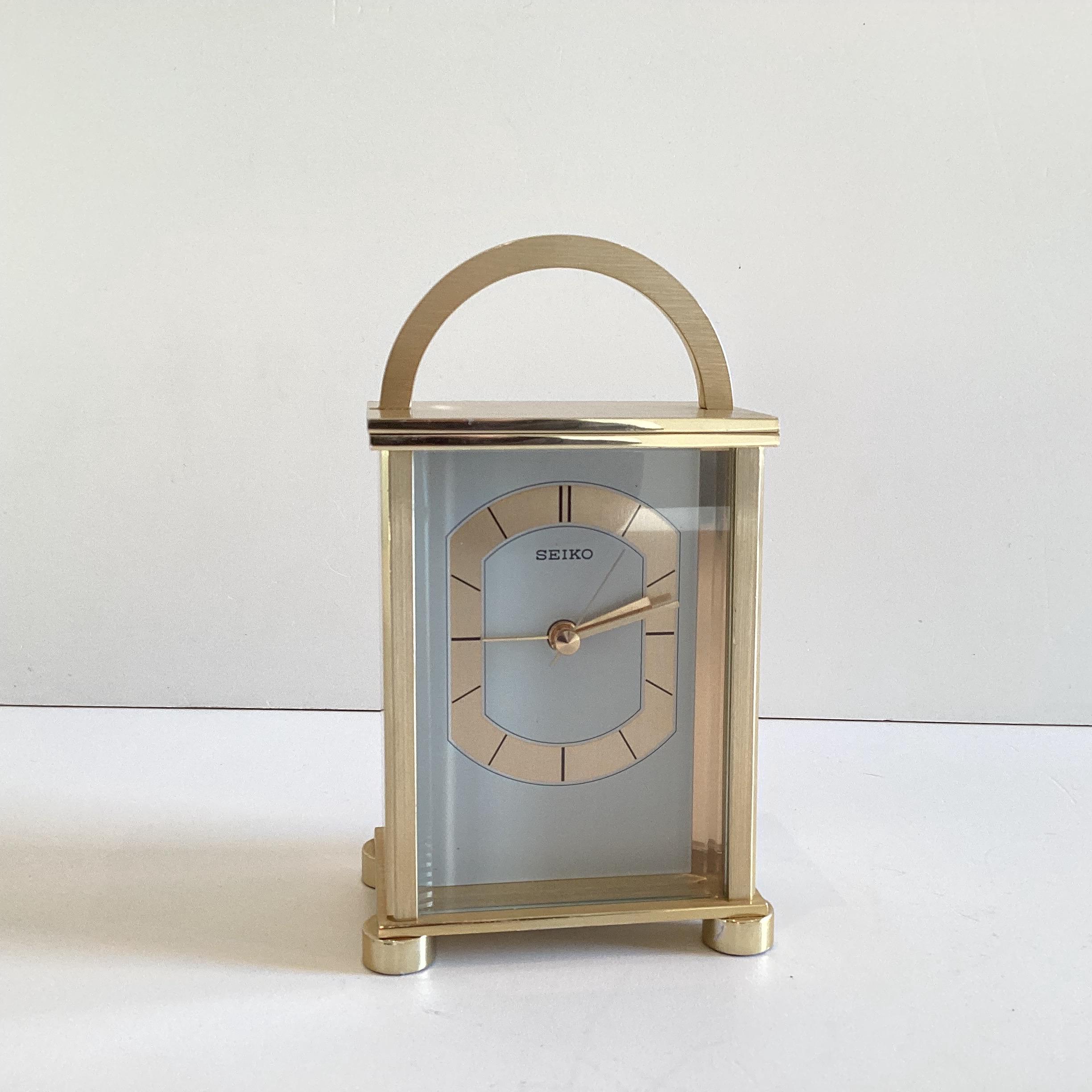 Vintage Clock |  Rare Seiko QHE042G Model Table Watch With Alarm — photo 2 of 7