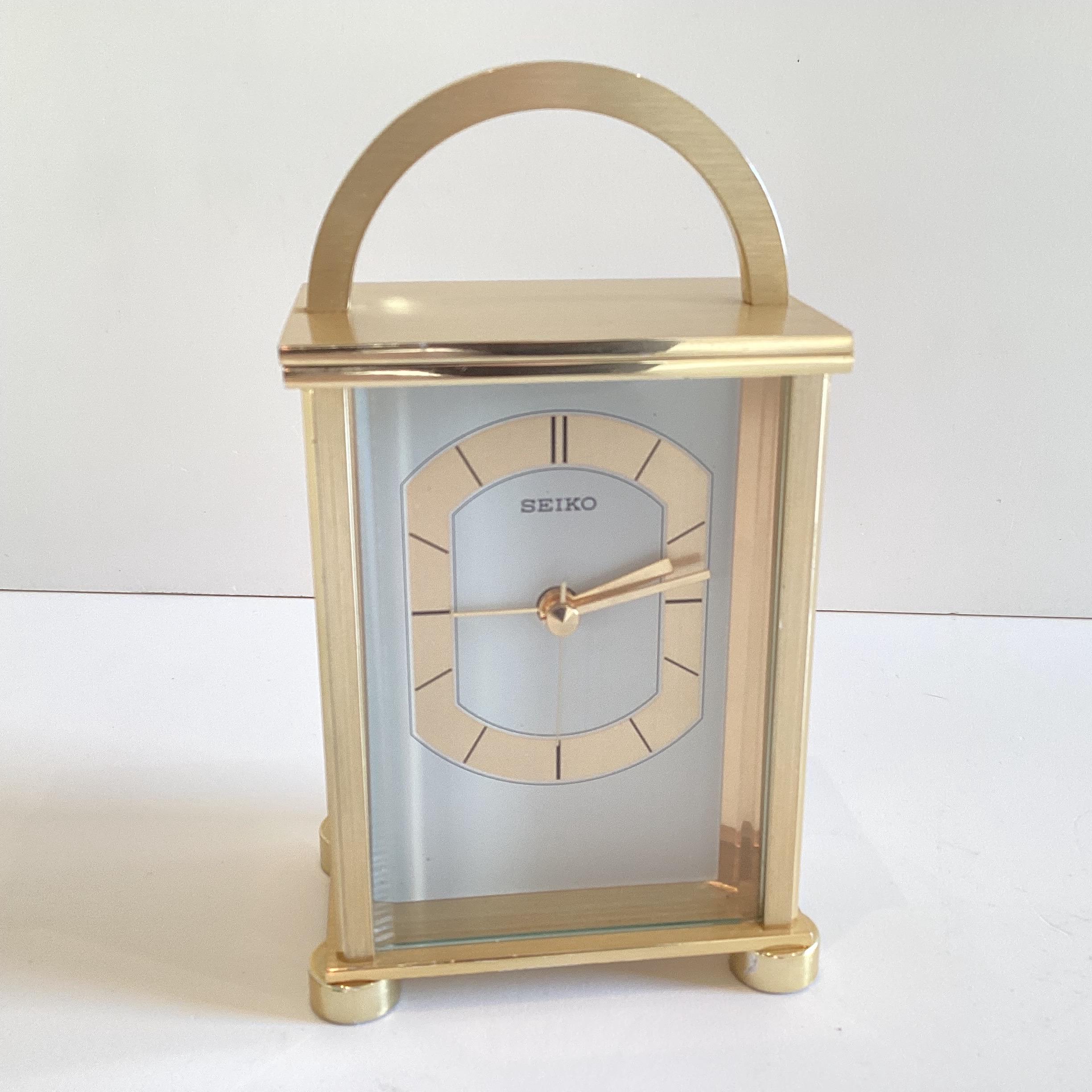 Vintage Clock |  Rare Seiko QHE042G Model Table Watch With Alarm — photo 3 of 7