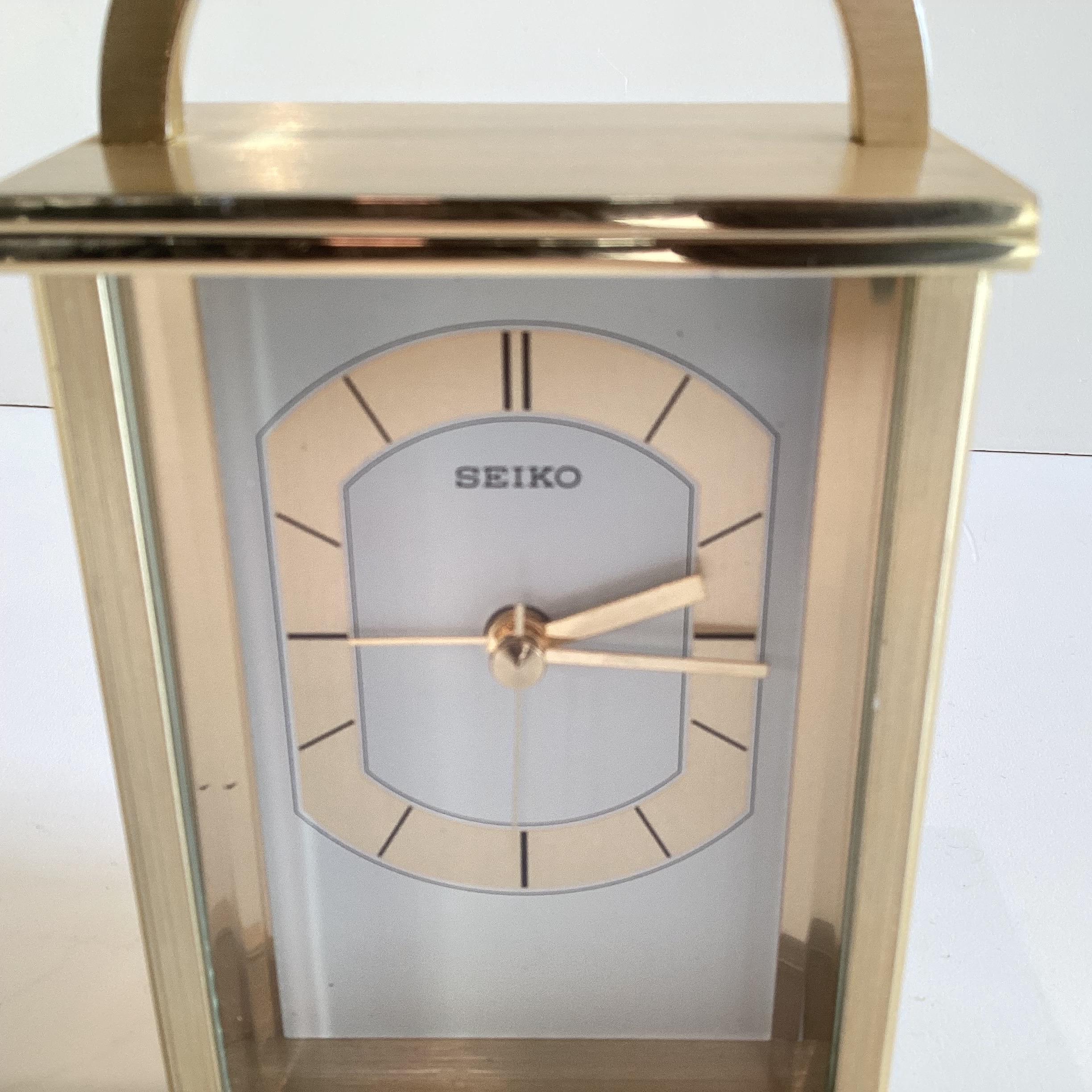 Vintage Clock |  Rare Seiko QHE042G Model Table Watch With Alarm — photo 4 of 7