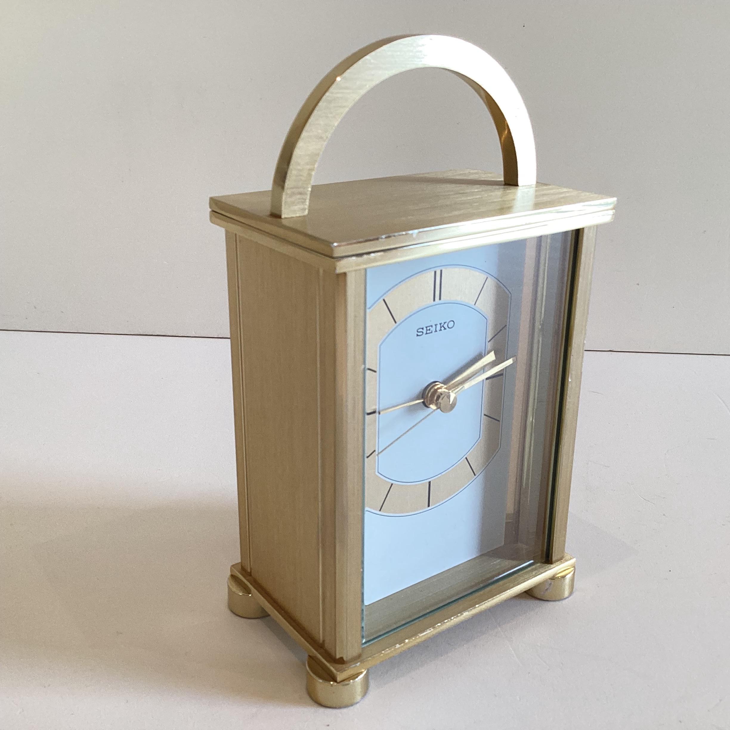 Vintage Clock |  Rare Seiko QHE042G Model Table Watch With Alarm — photo 5 of 7
