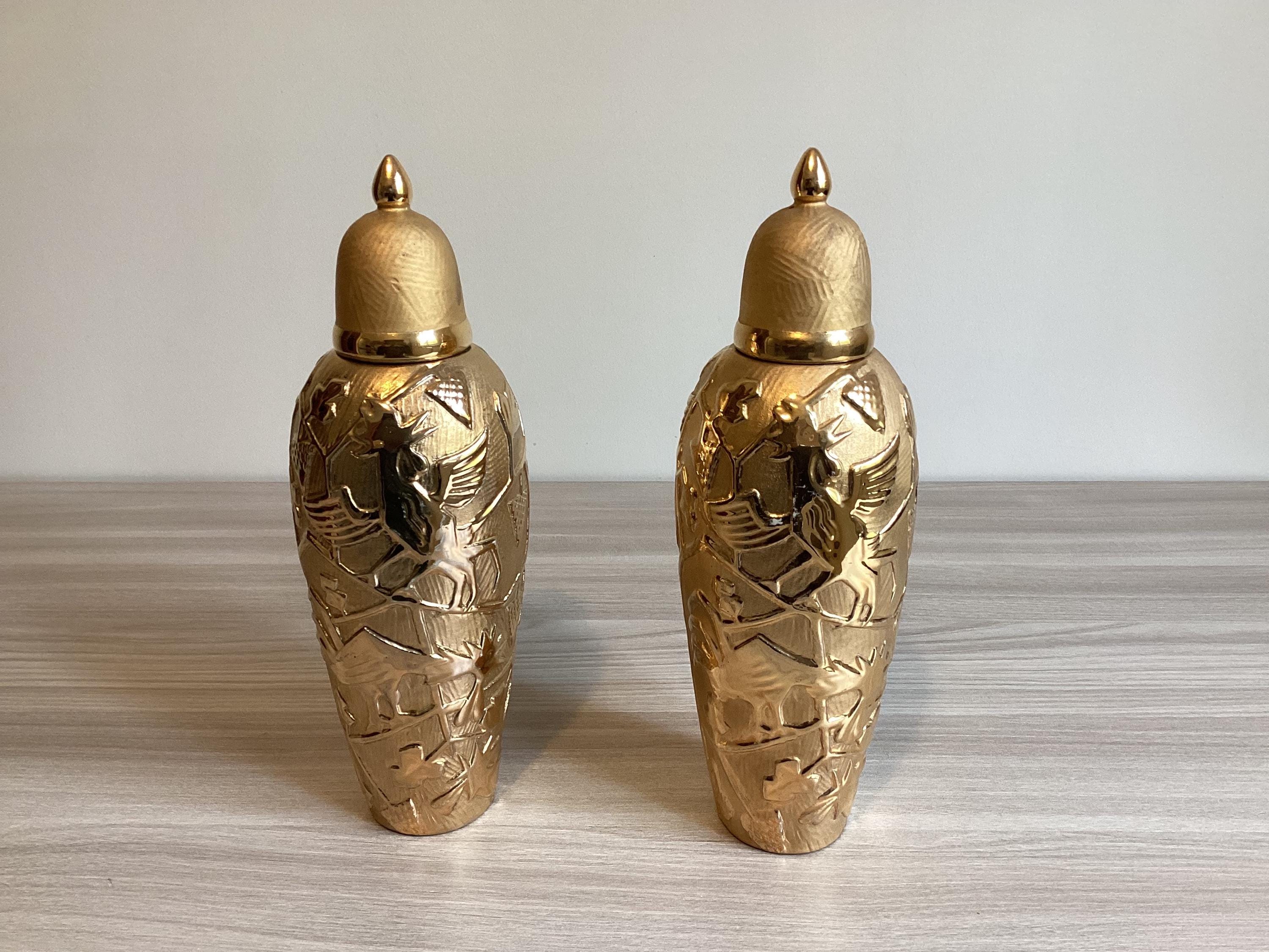 Antique Art Deco | 1930s Collectible Italian Bottle 24k Gold — photo 2 of 11