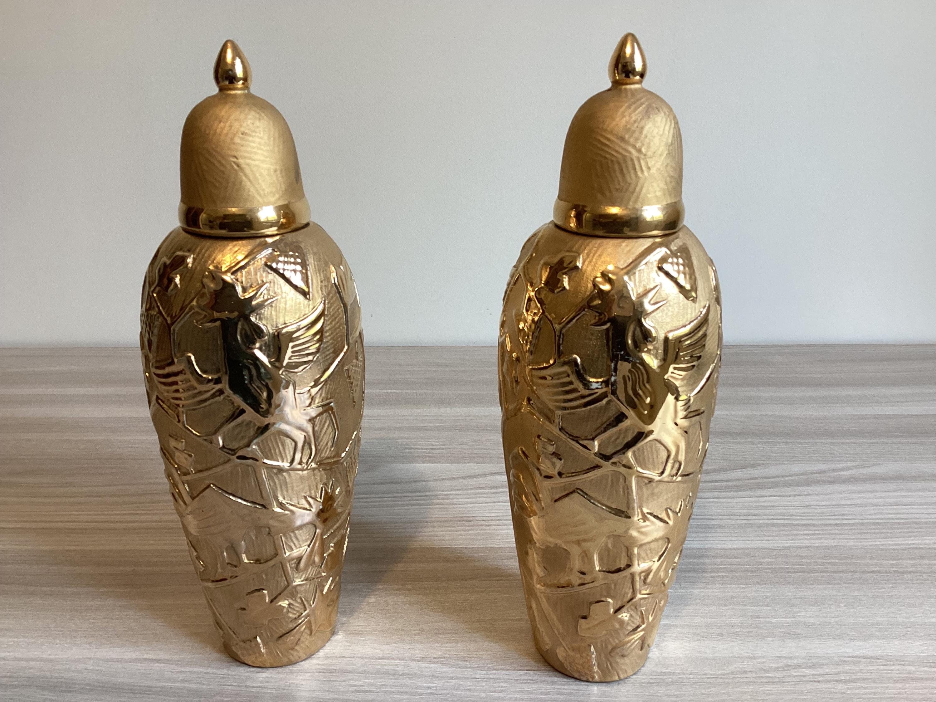 Antique Art Deco | 1930s Collectible Italian Bottle 24k Gold — photo 3 of 11