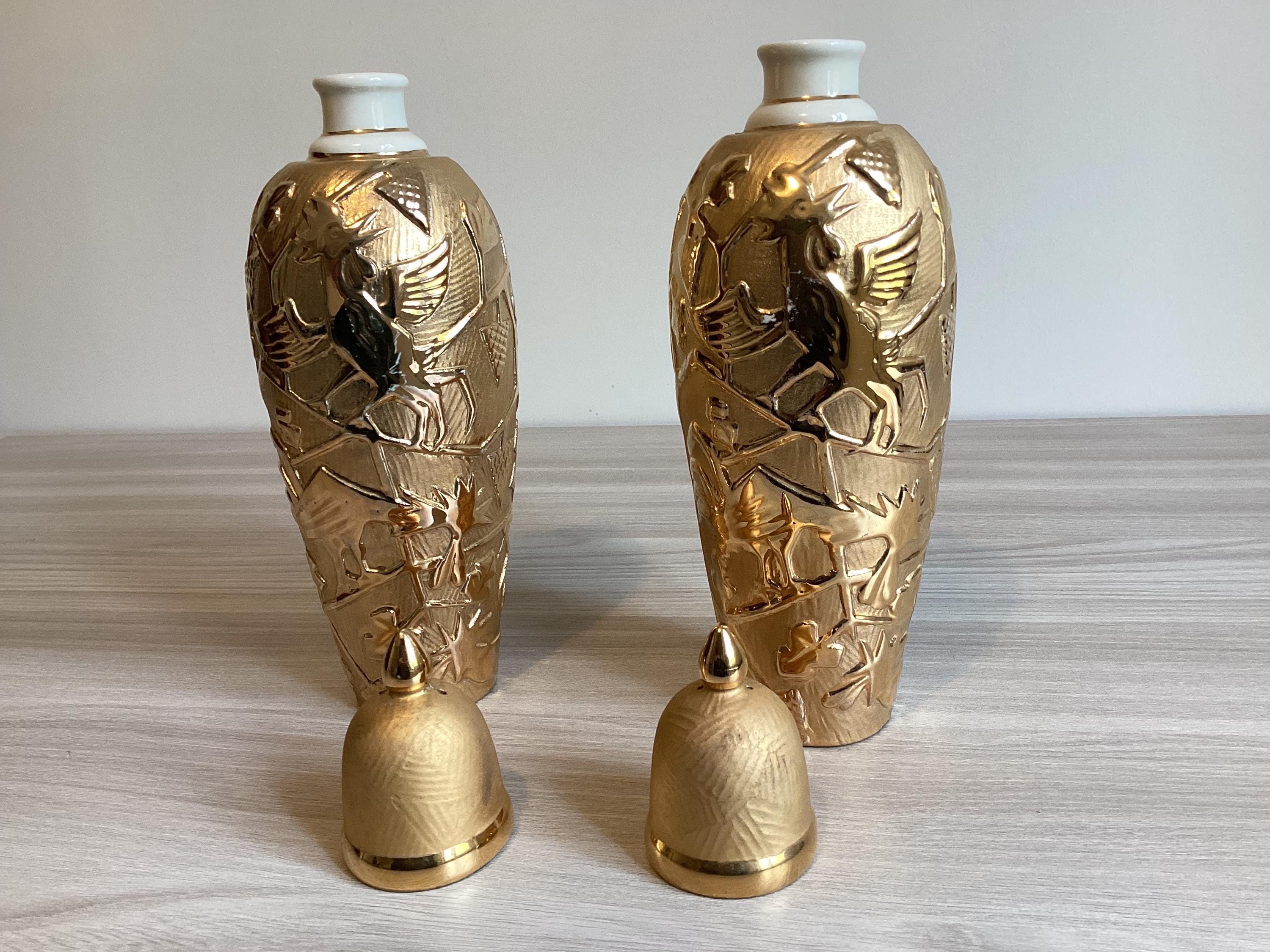 Antique Art Deco | 1930s Collectible Italian Bottle 24k Gold — photo 6 of 11