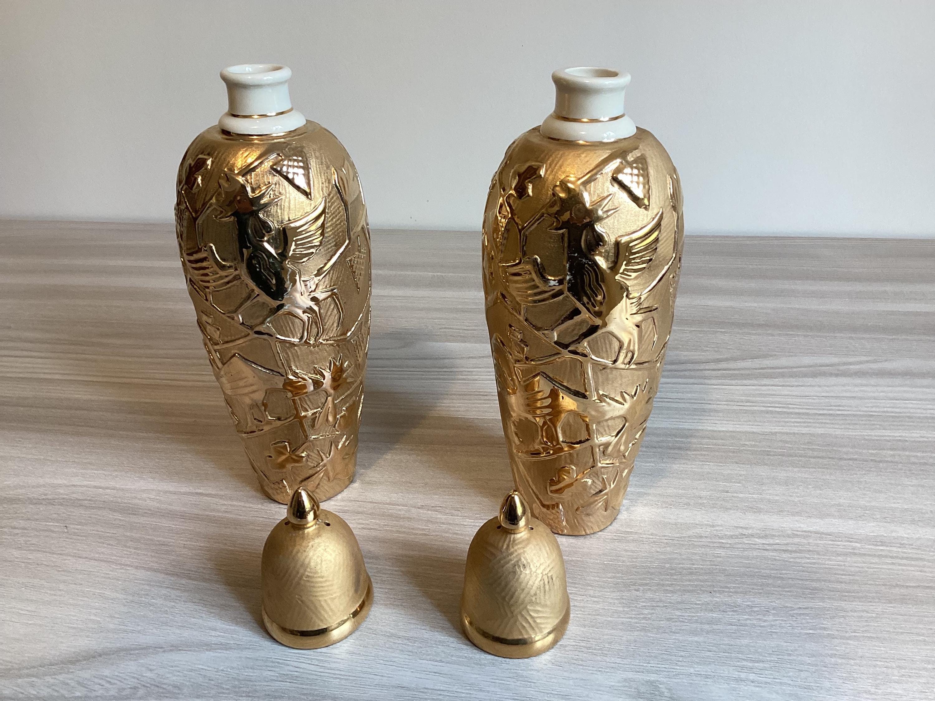 Antique Art Deco | 1930s Collectible Italian Bottle 24k Gold — photo 7 of 11
