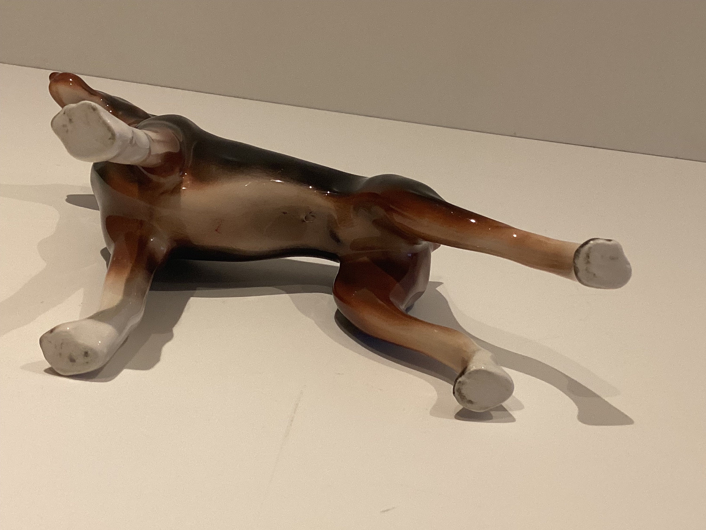 Vintage Porcelain Figurine | 1930s Czechoslovakia Dobermann Dog, Hand Painted Collectible — photo 10 of 10