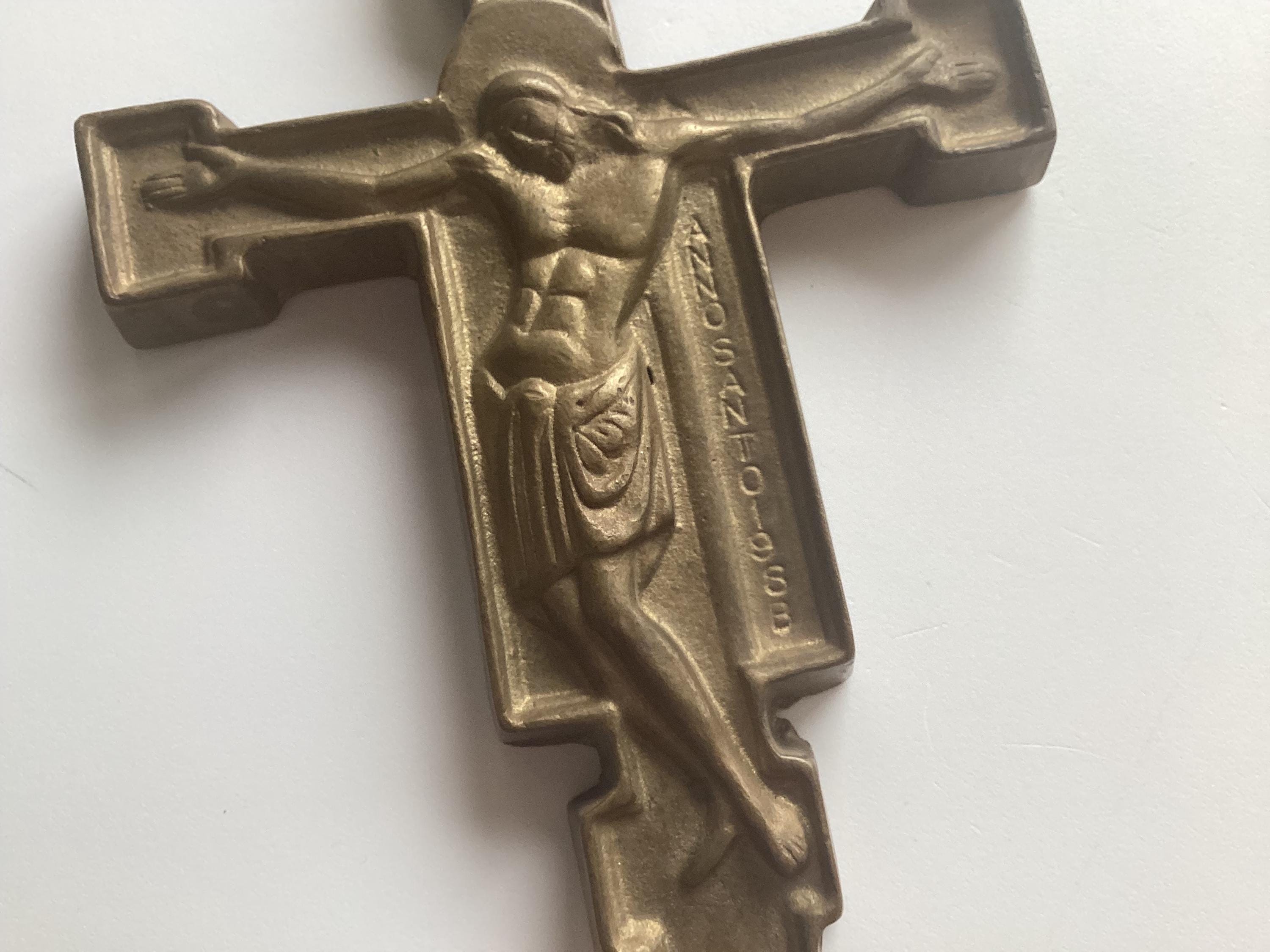 Bronze Crucifix | 1983 Jubilee of Redemption Made in Italy — photo 9 of 10