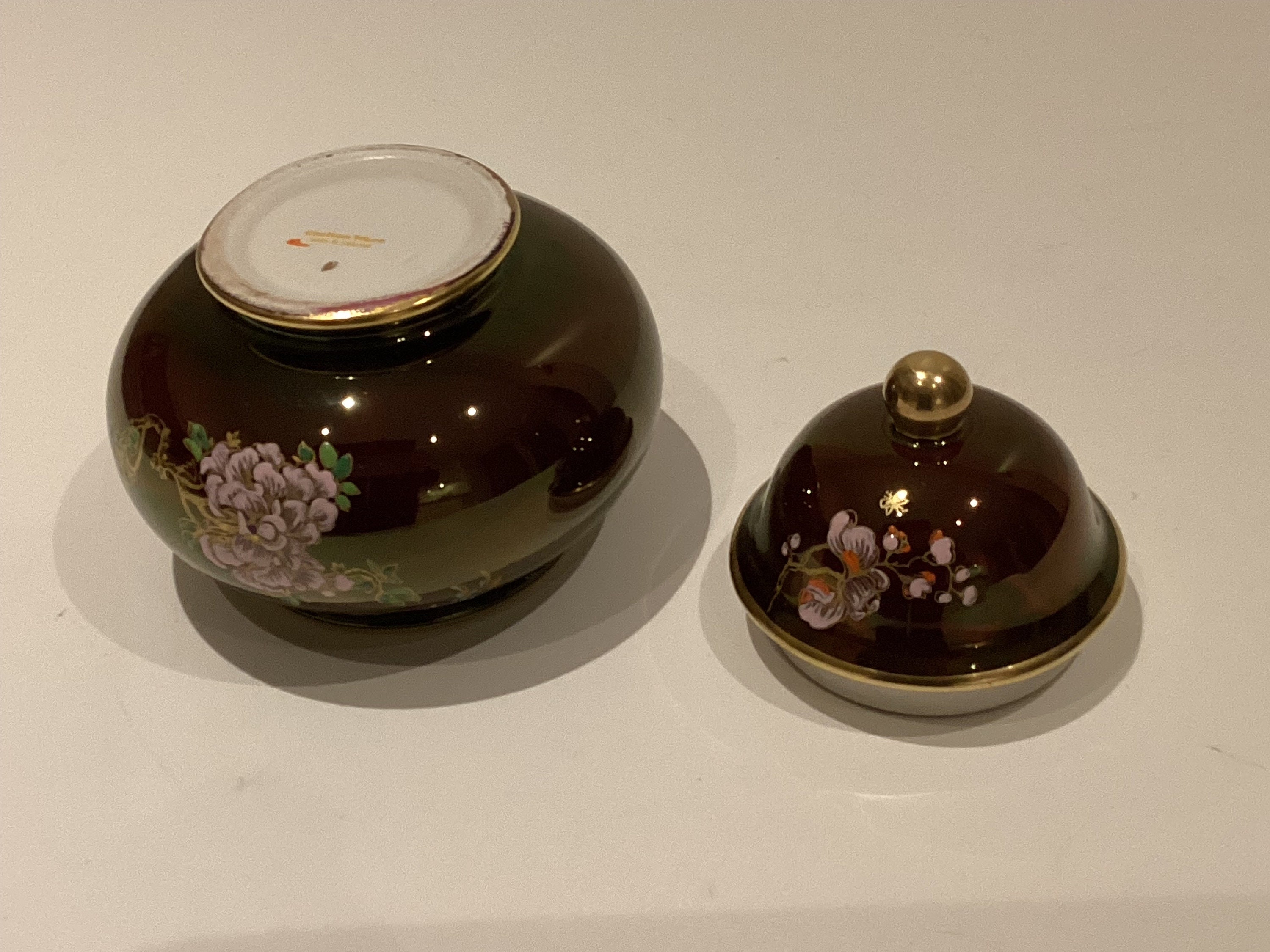 Vintage Porcelain  Carlton Ware Bowl  – Hand-Painted  (1960s) Made in England — photo 9 of 9