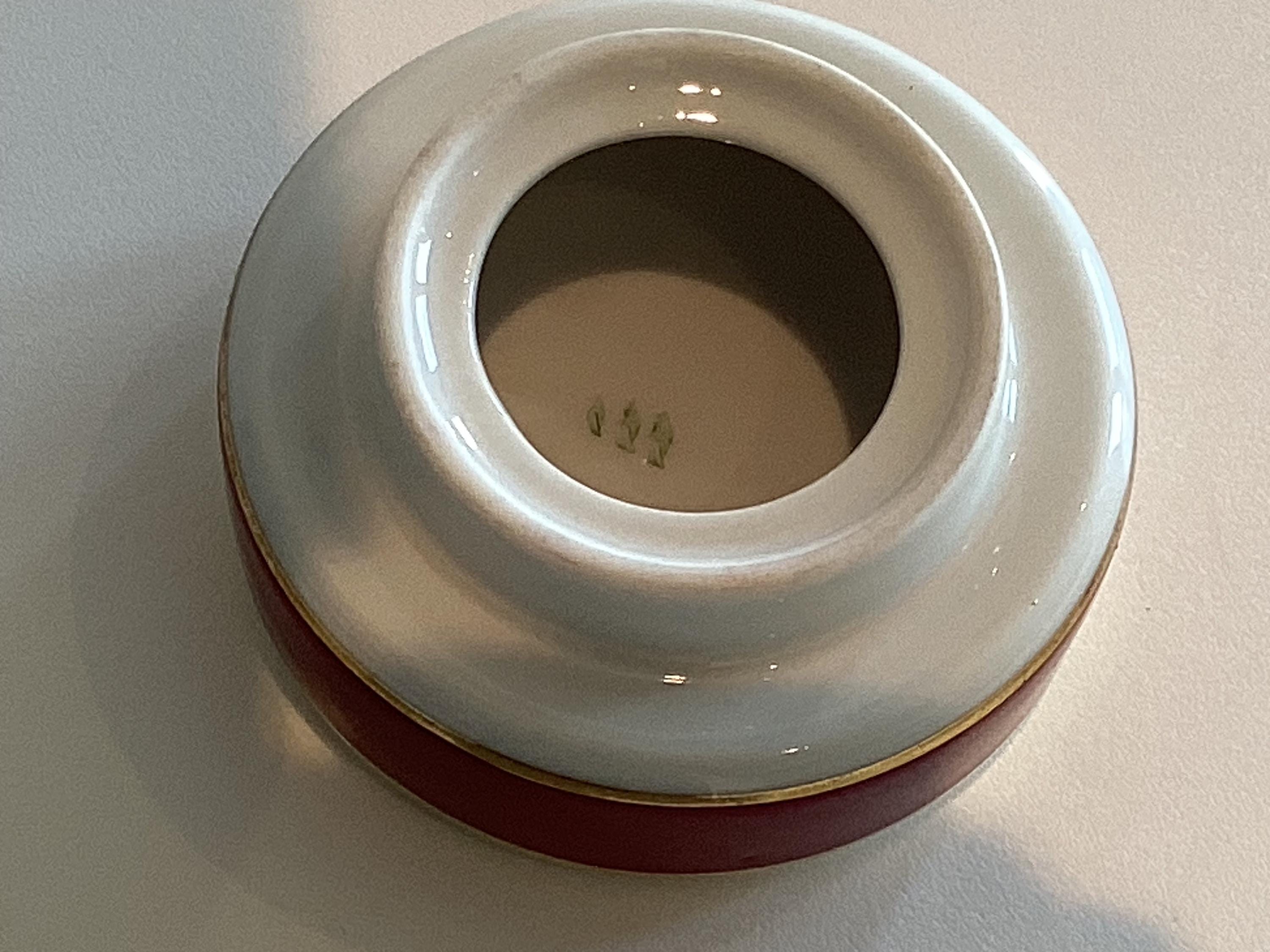 Vintage Coffee Set | Seltmann Weiden 15 Pcs 1950s Bavaria, Burgundy Gold Porcelain — photo 11 of 11