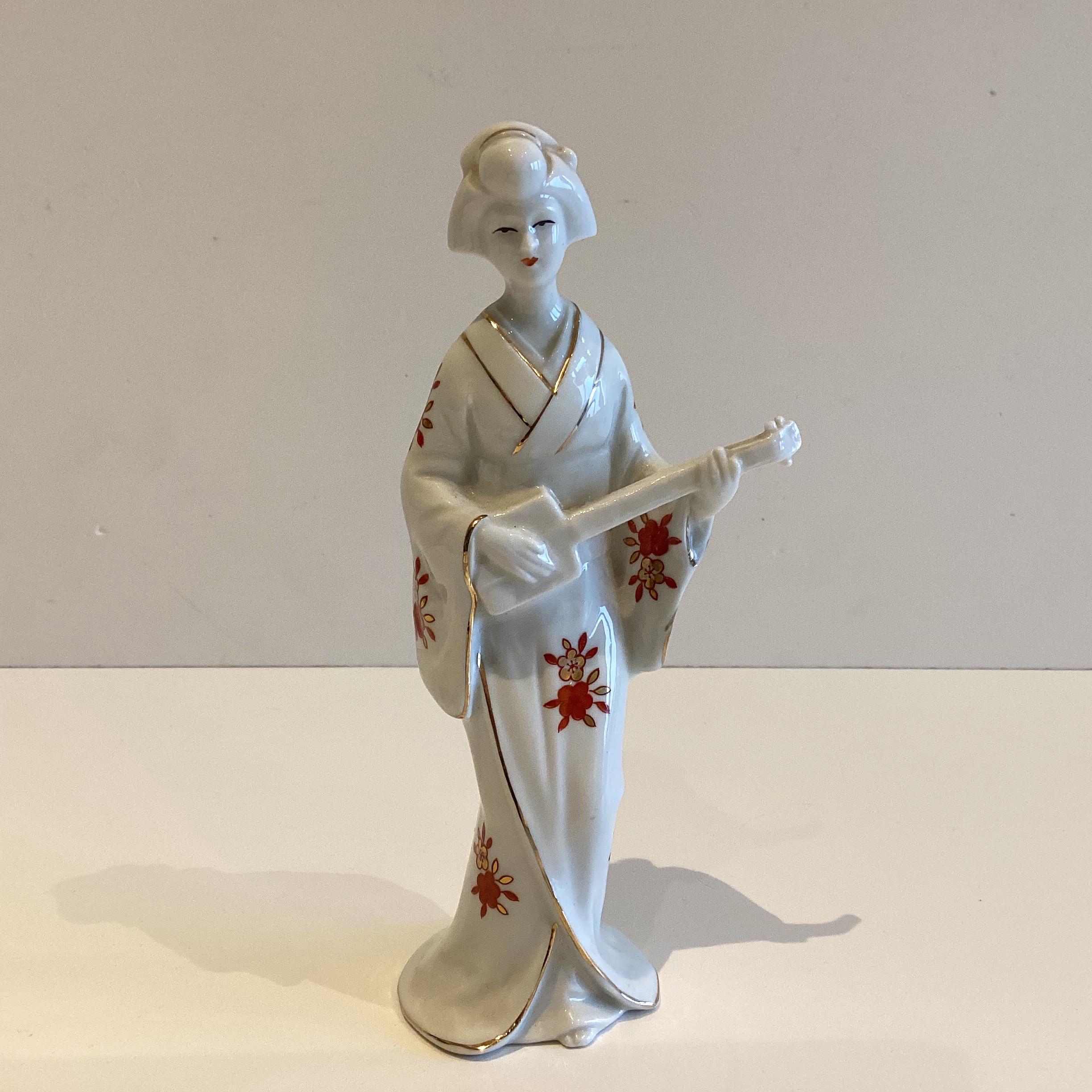 Vintage Porcelain | 1950s Signed Japanese Figurine, Hand Painted  Miniature — photo 2 of 6