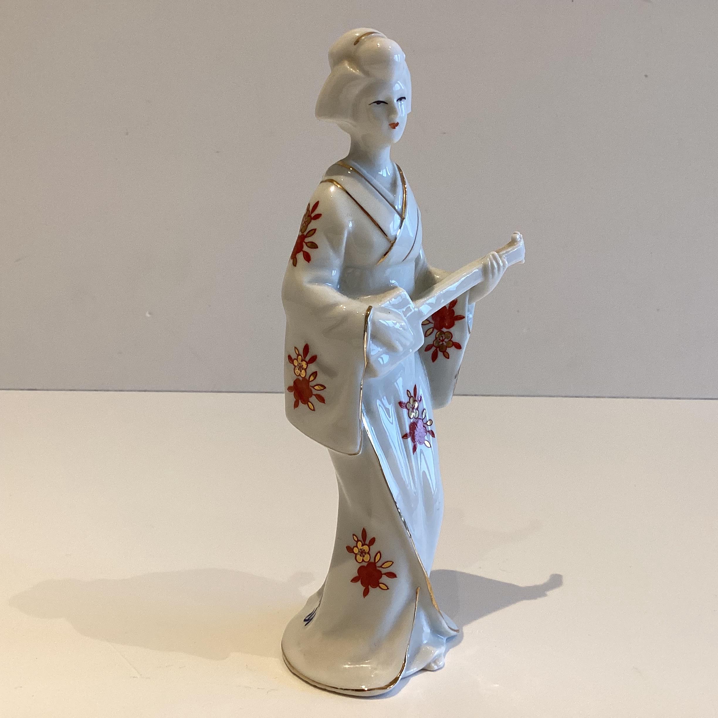 Vintage Porcelain | 1950s Signed Japanese Figurine, Hand Painted  Miniature — photo 3 of 6