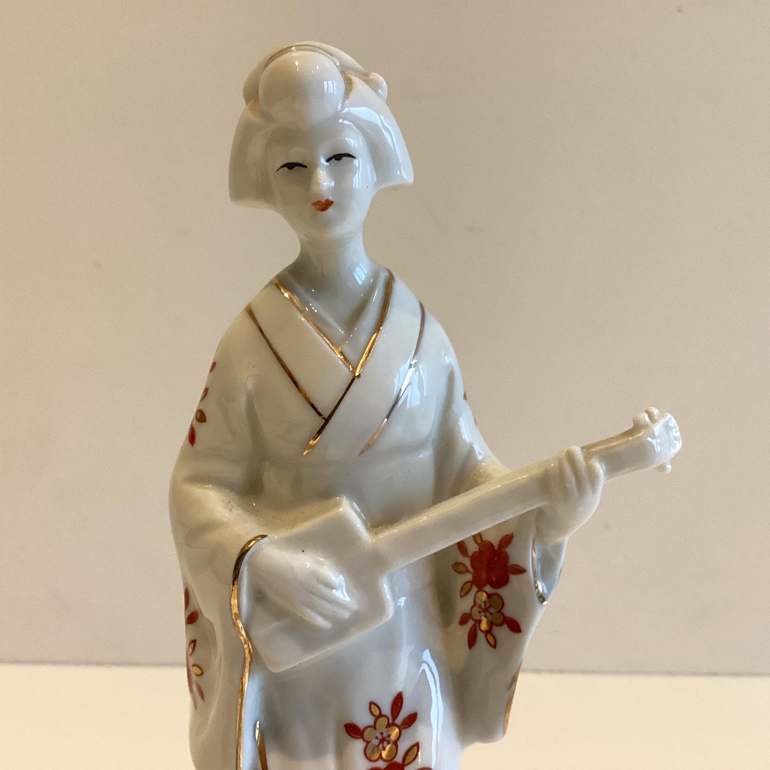 Vintage Porcelain | 1950s Signed Japanese Figurine, Hand Painted  Miniature — photo 5 of 6