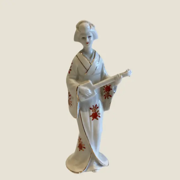 Vintage Porcelain | 1950s Signed Japanese Figurine, Hand Painted  Miniature