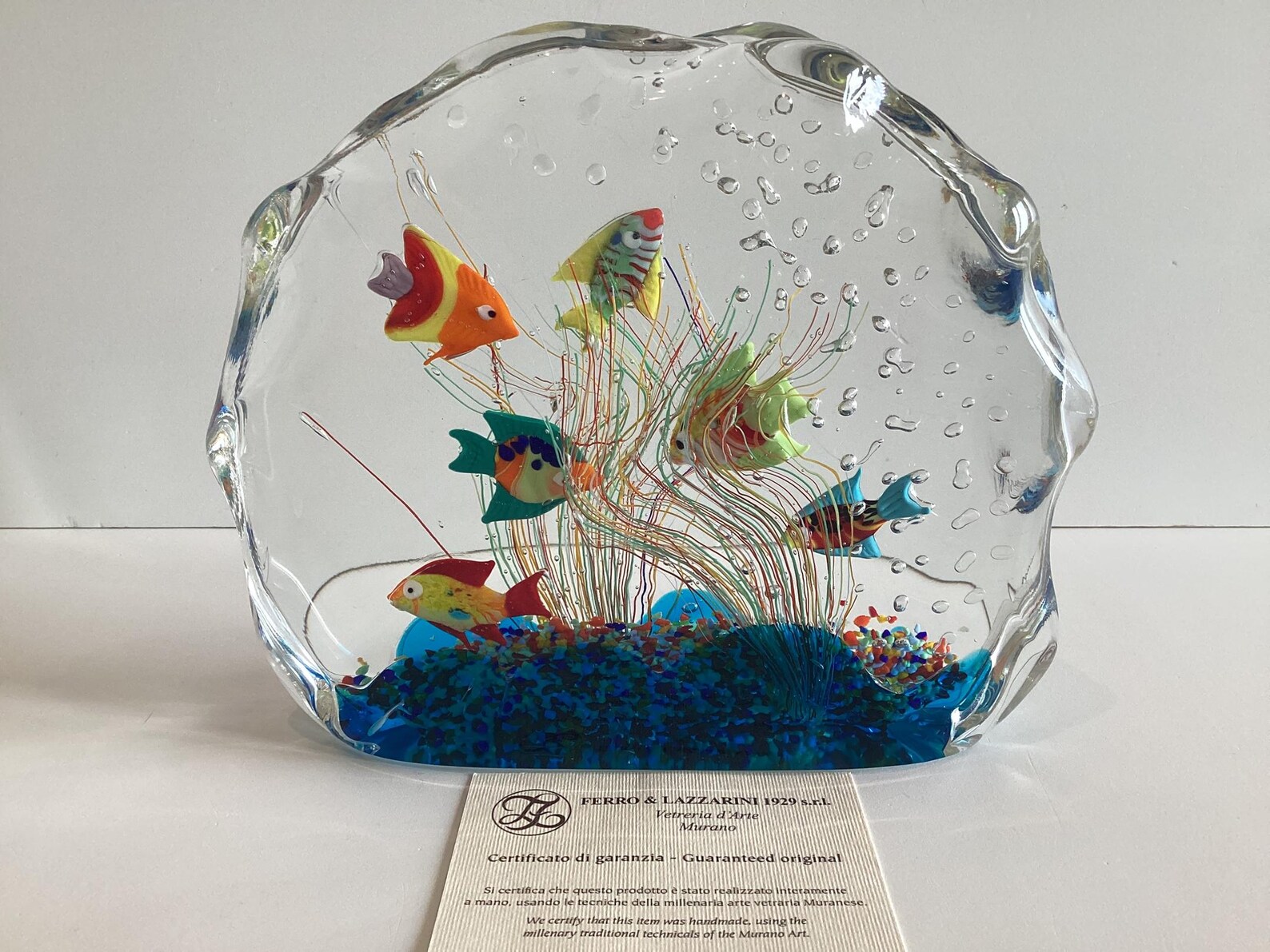 Vintage Murano Glass | Ferro & Lazzarini Aquarium Sculpture, Handmade — photo 3 of 8