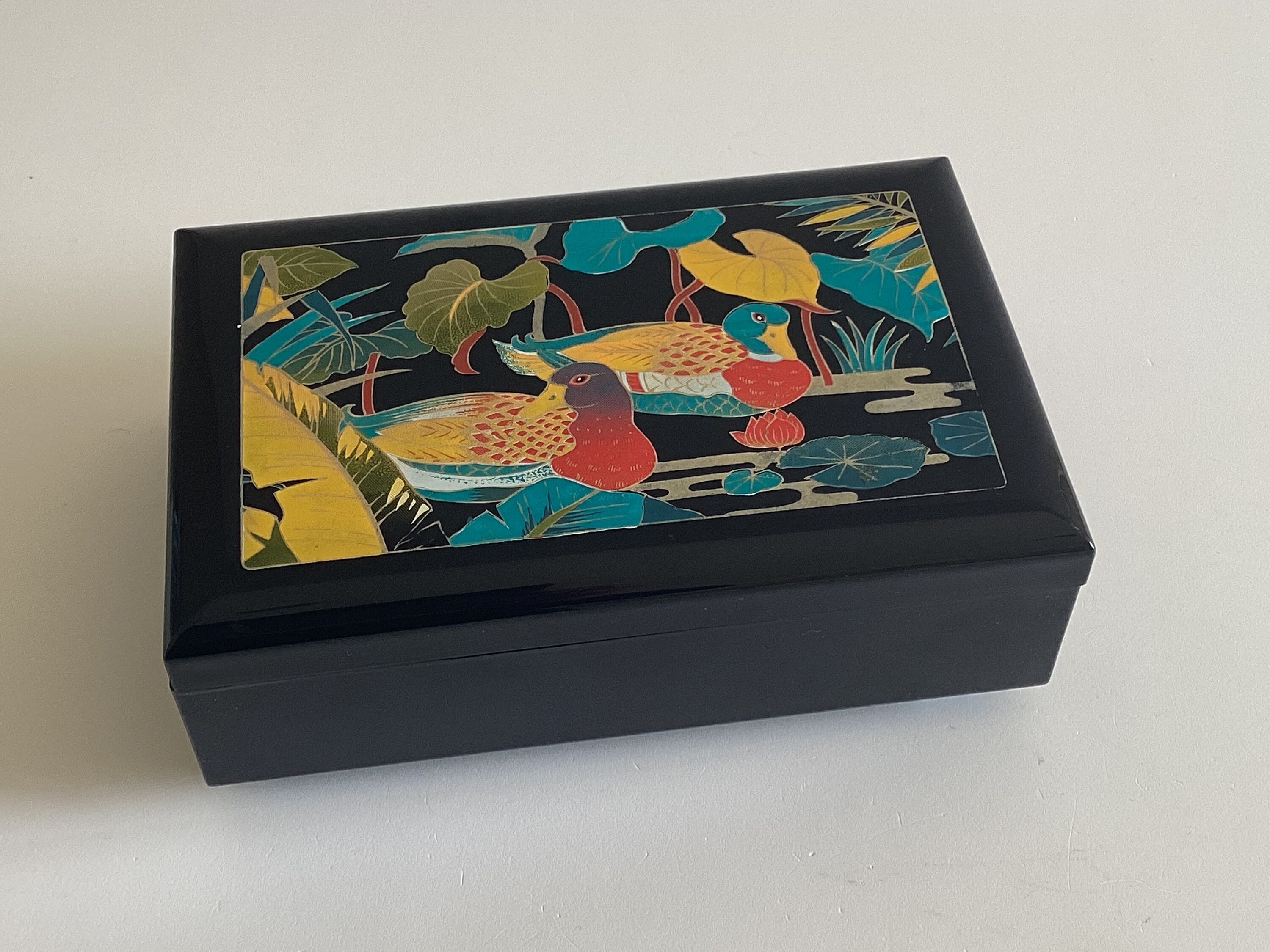 Vintage Music Box – Rare 1960s Japanese Jewelry Box with Mirror — photo 2 of 8