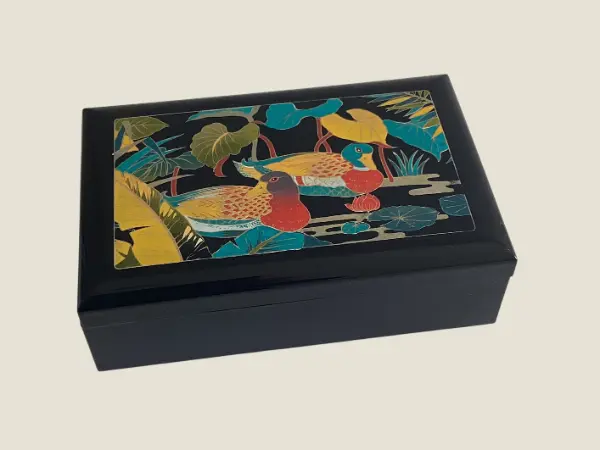 Vintage Music Box – Rare 1960s Japanese Jewelry Box with Mirror