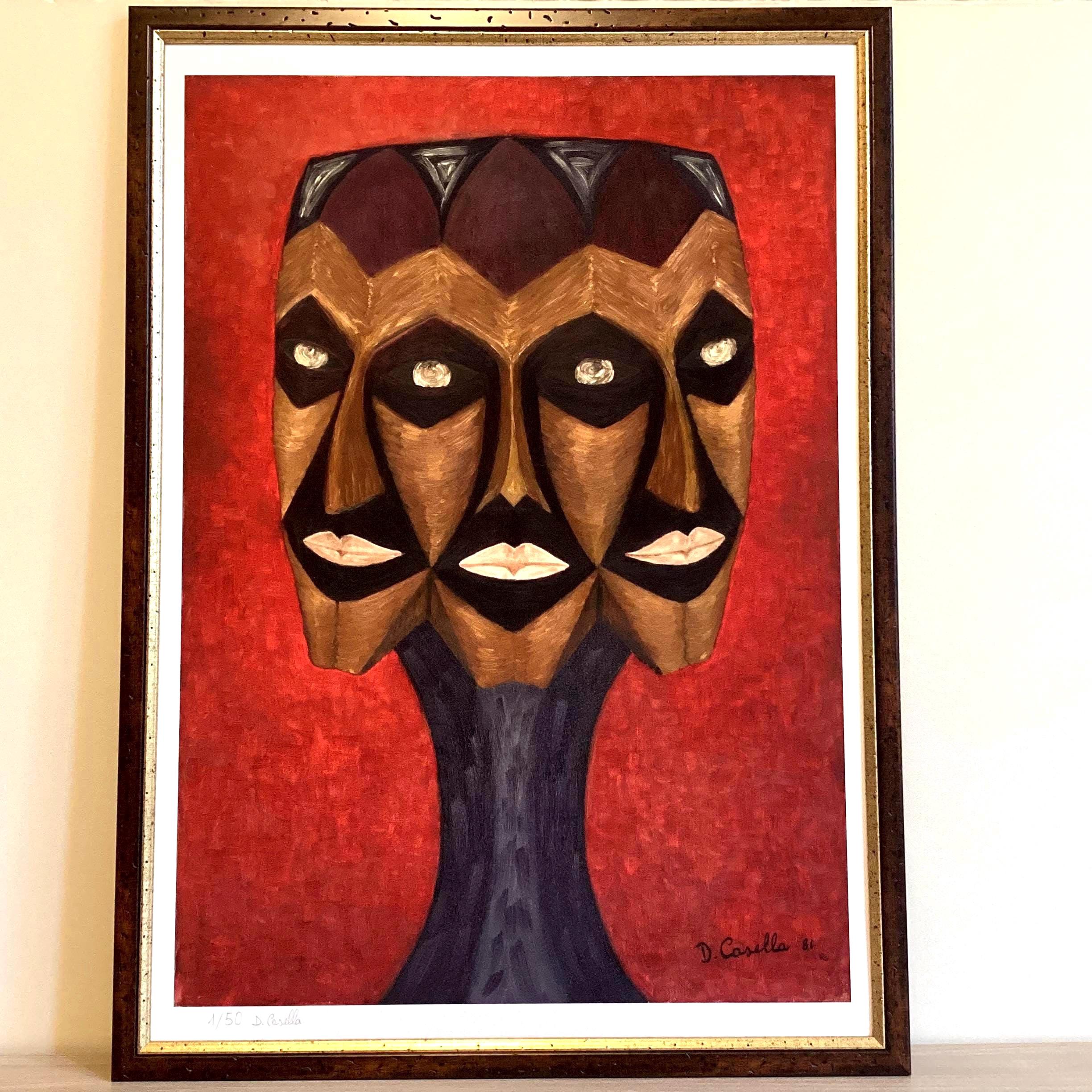 Vintage Lithograph | Diego Casella-Pc-1954 'The Guardian of the Temple' 2004, 50th Birthday 1/50 Signed — photo 2 of 8