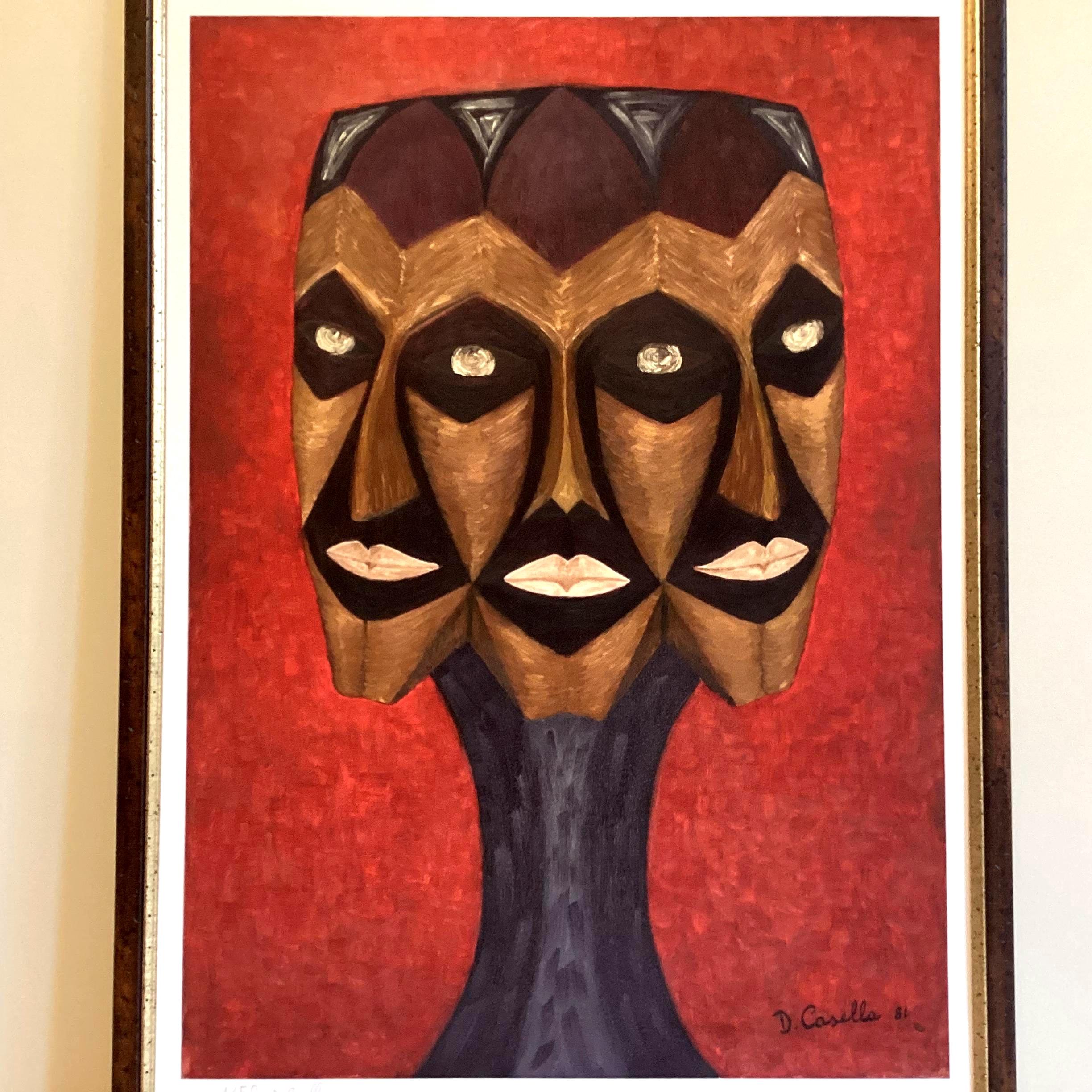 Vintage Lithograph | Diego Casella-Pc-1954 'The Guardian of the Temple' 2004, 50th Birthday 1/50 Signed — photo 3 of 8