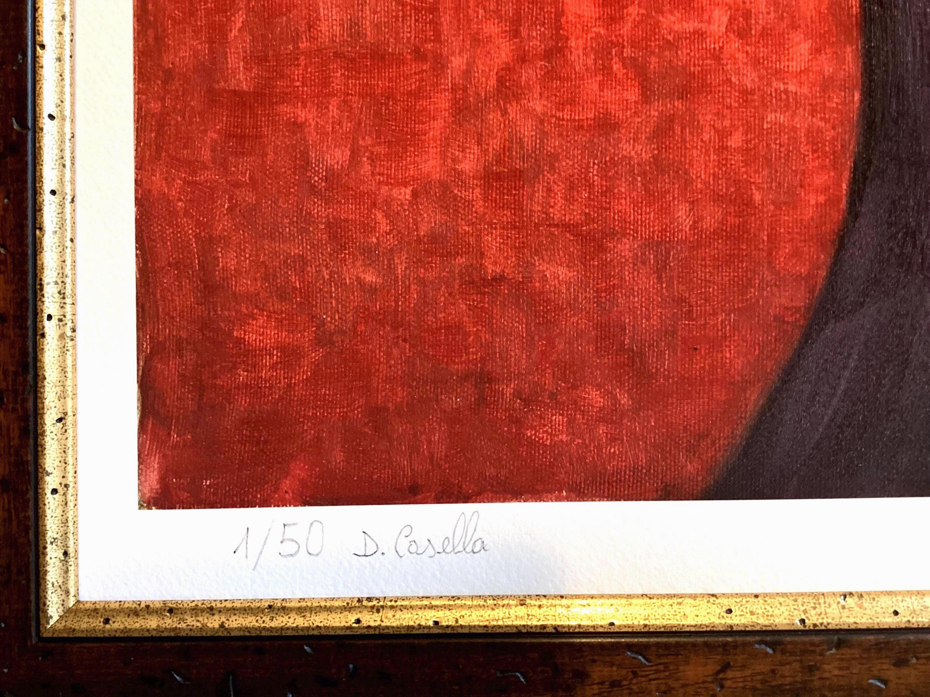 Vintage Lithograph | Diego Casella-Pc-1954 'The Guardian of the Temple' 2004, 50th Birthday 1/50 Signed — photo 7 of 8