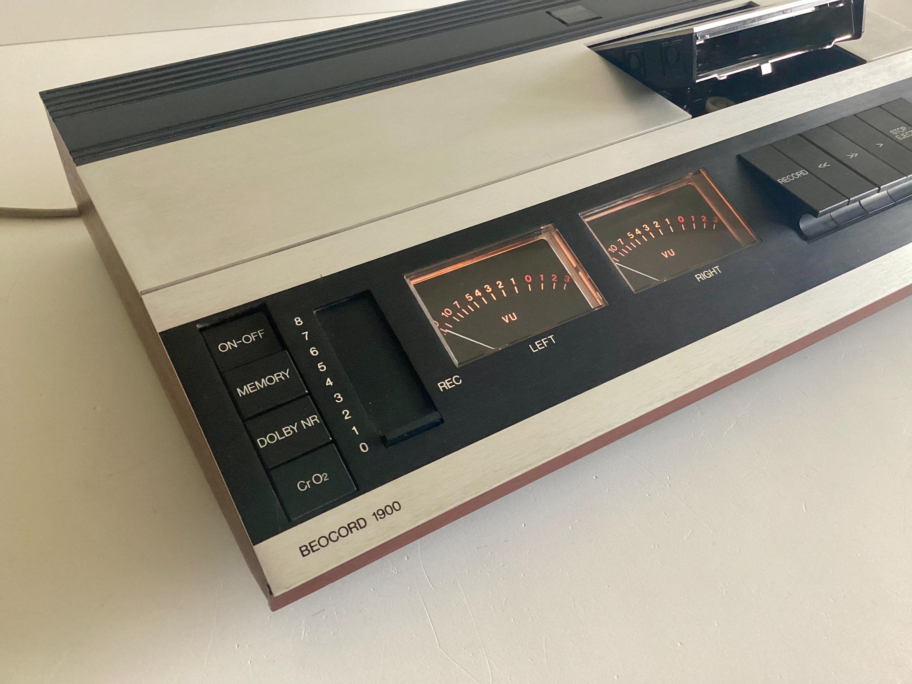 Vintage Cassette Deck Bang & Olufsen Beocord 1900 – Danish Design Stereo Recorder - Working — photo 6 of 10