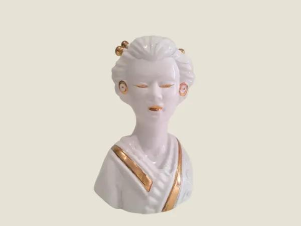 Porcelain Figurine – Rare Exotic Hand-Painted Collectible, Portugal 1970s