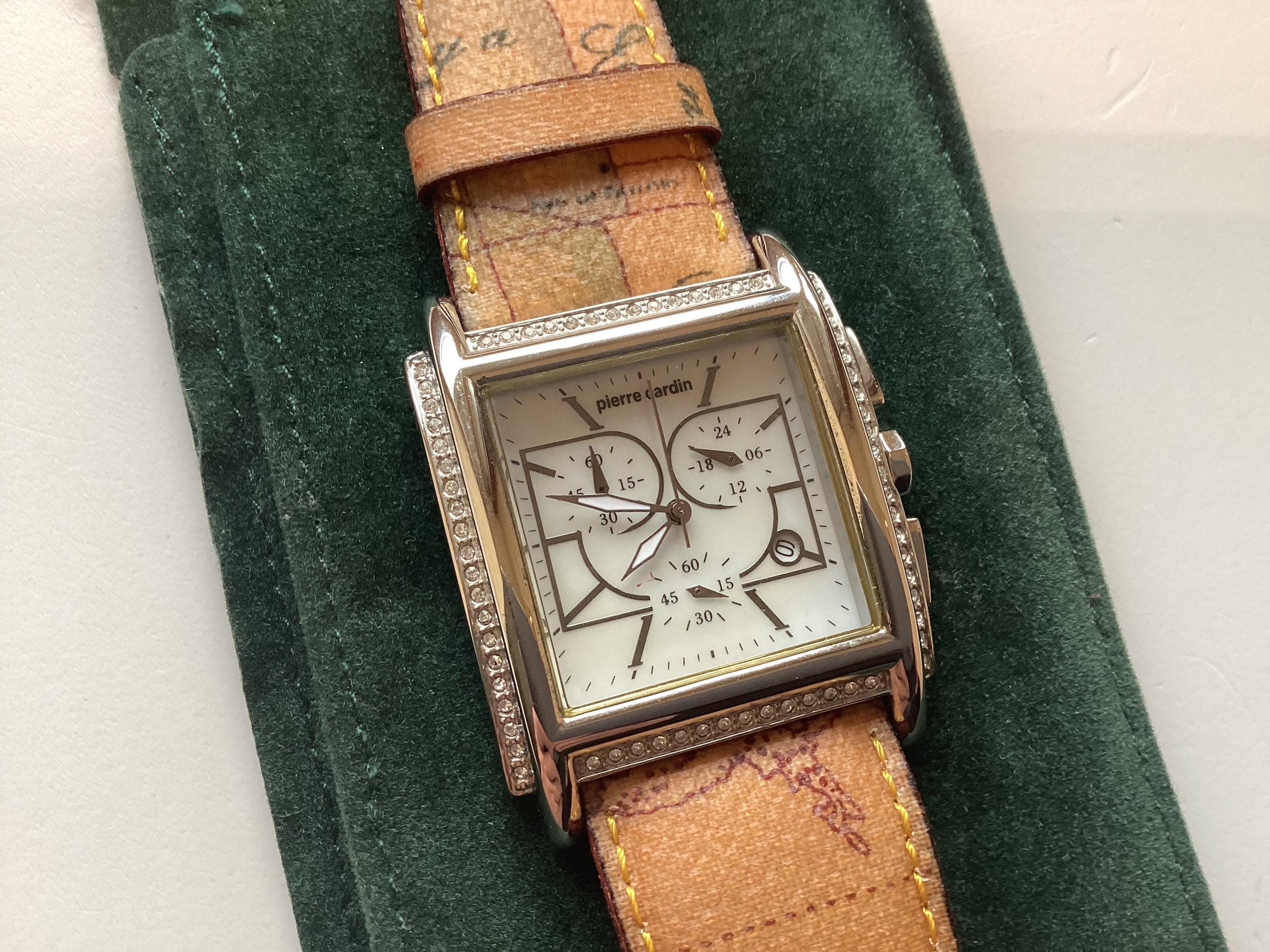 Vintage Wristwatch | Pierre Cardin NOS Y2K Trapeze, Alviero Martini Geo Strap — photo 2 of 10