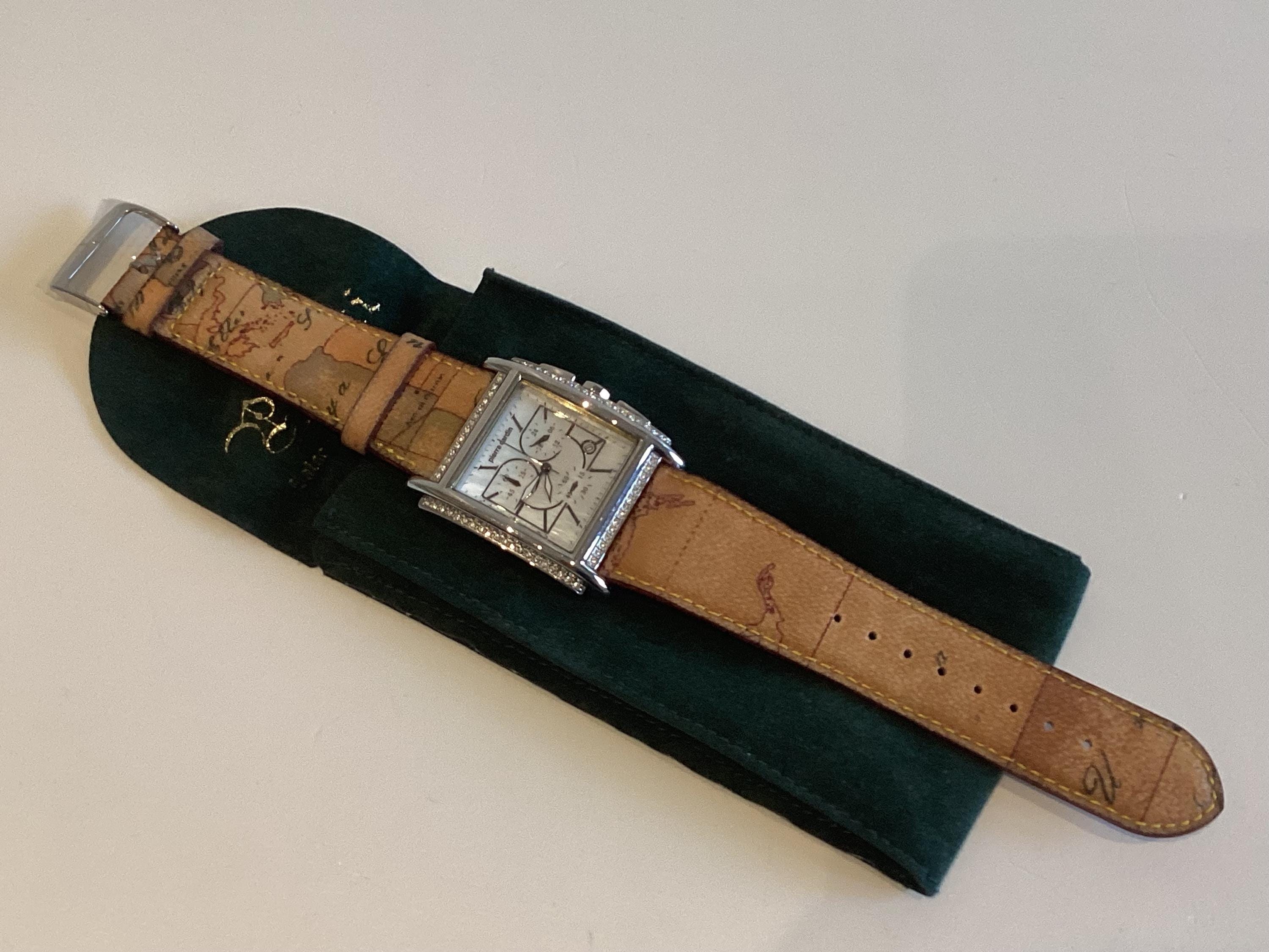 Vintage Wristwatch | Pierre Cardin NOS Y2K Trapeze, Alviero Martini Geo Strap — photo 5 of 10