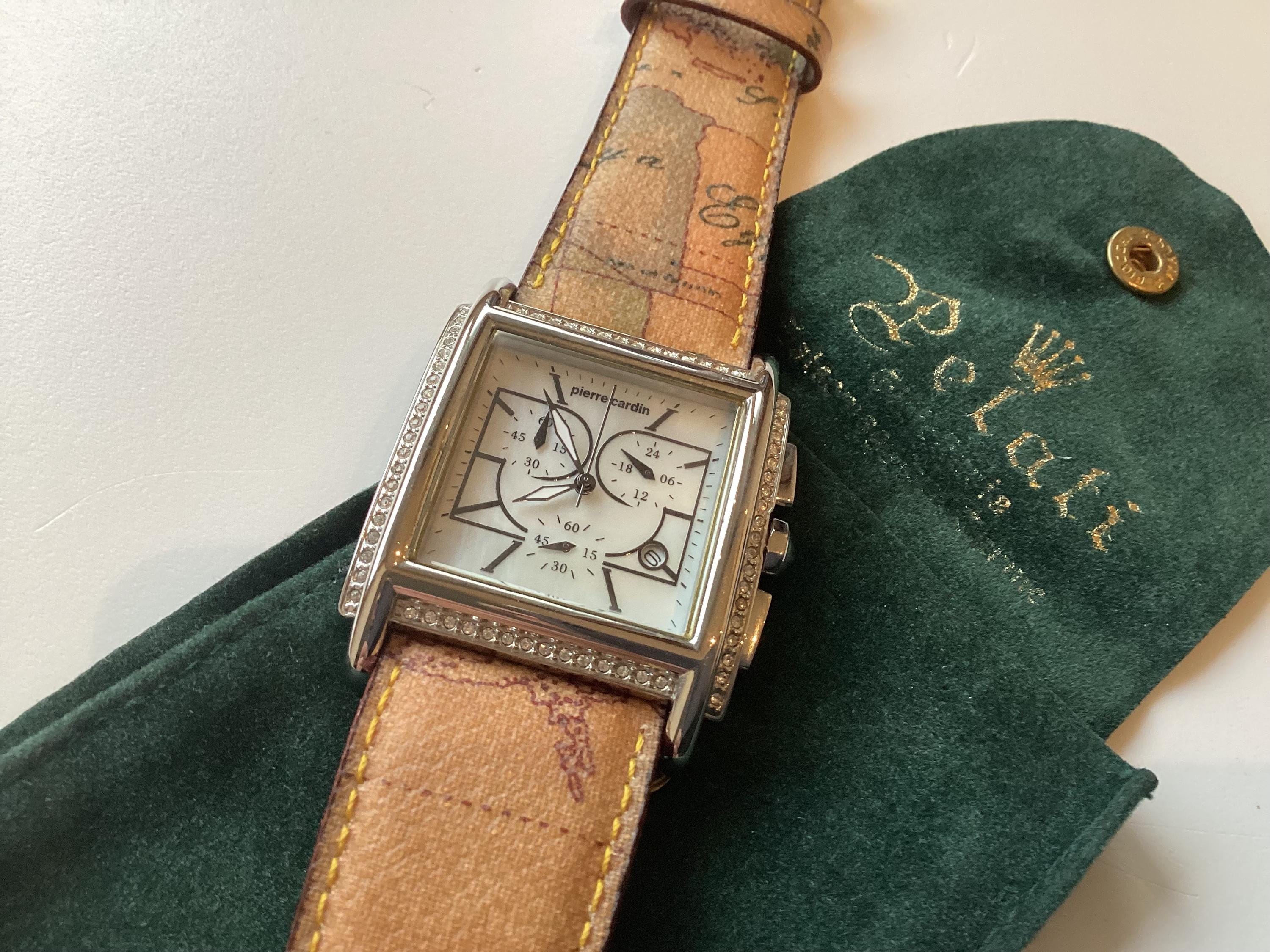 Vintage Wristwatch | Pierre Cardin NOS Y2K Trapeze, Alviero Martini Geo Strap — photo 6 of 10