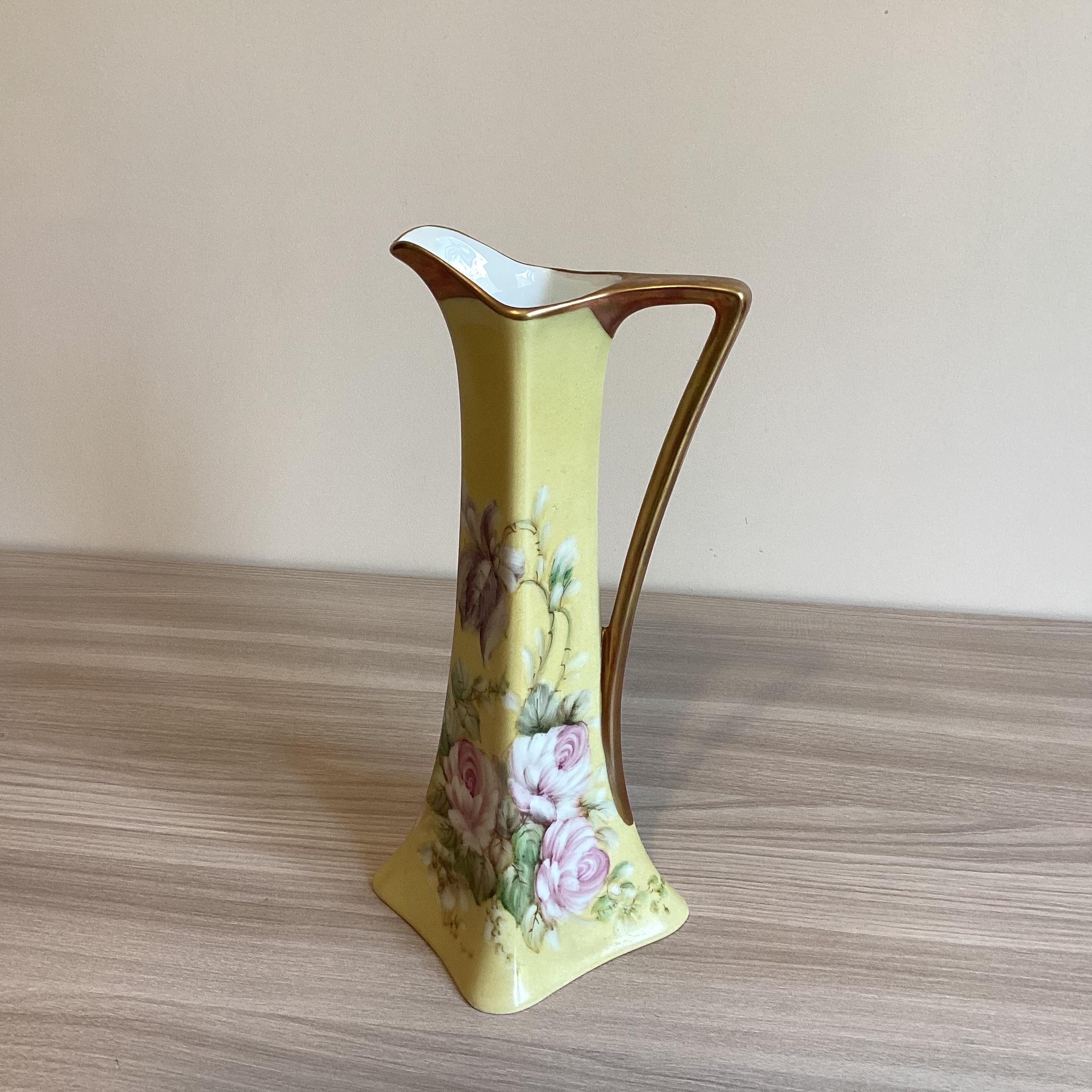 Limoges Porcelain Carafe – Hand-Painted French Art Deco (1930s) — photo 2 of 9