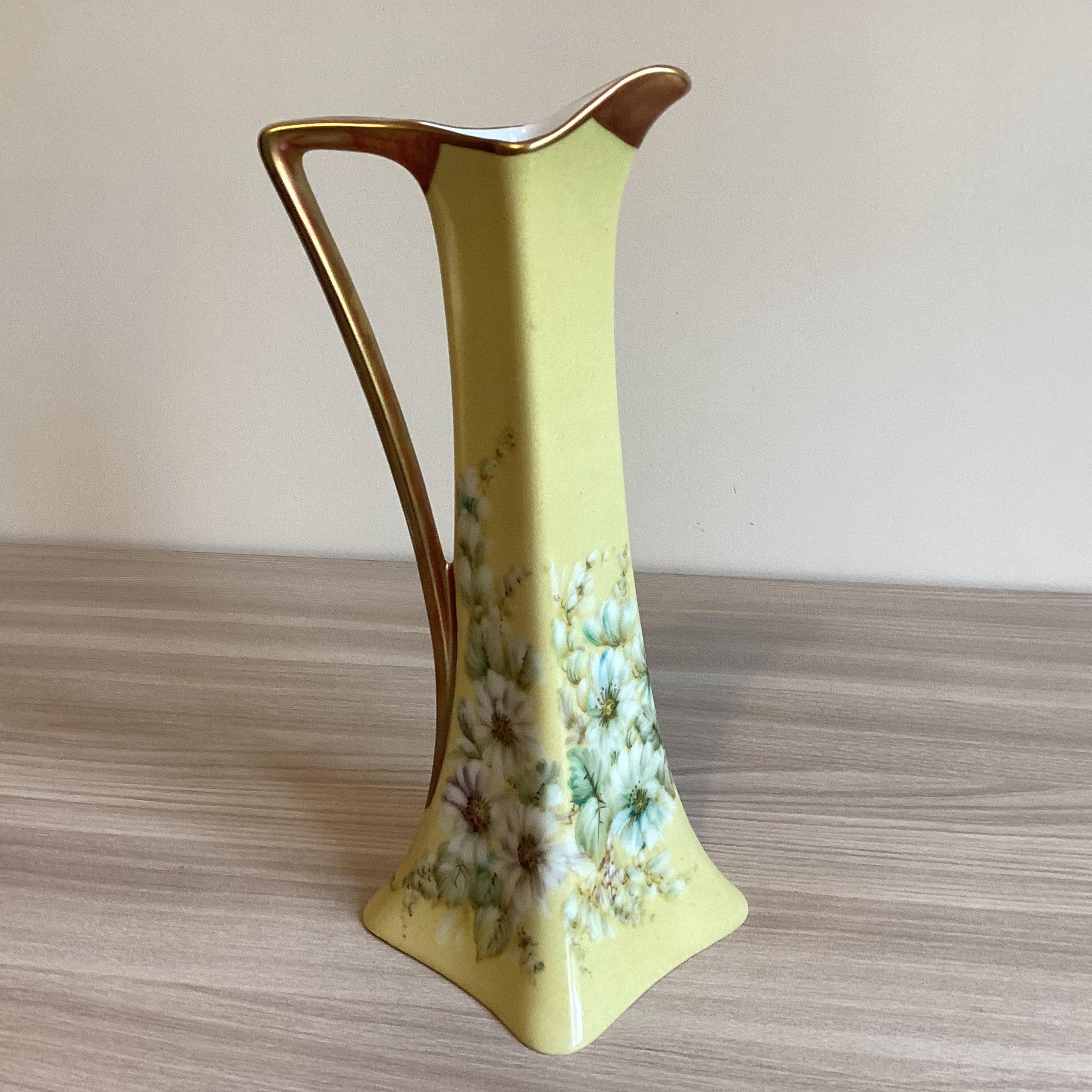 Limoges Porcelain Carafe – Hand-Painted French Art Deco (1930s) — photo 4 of 9