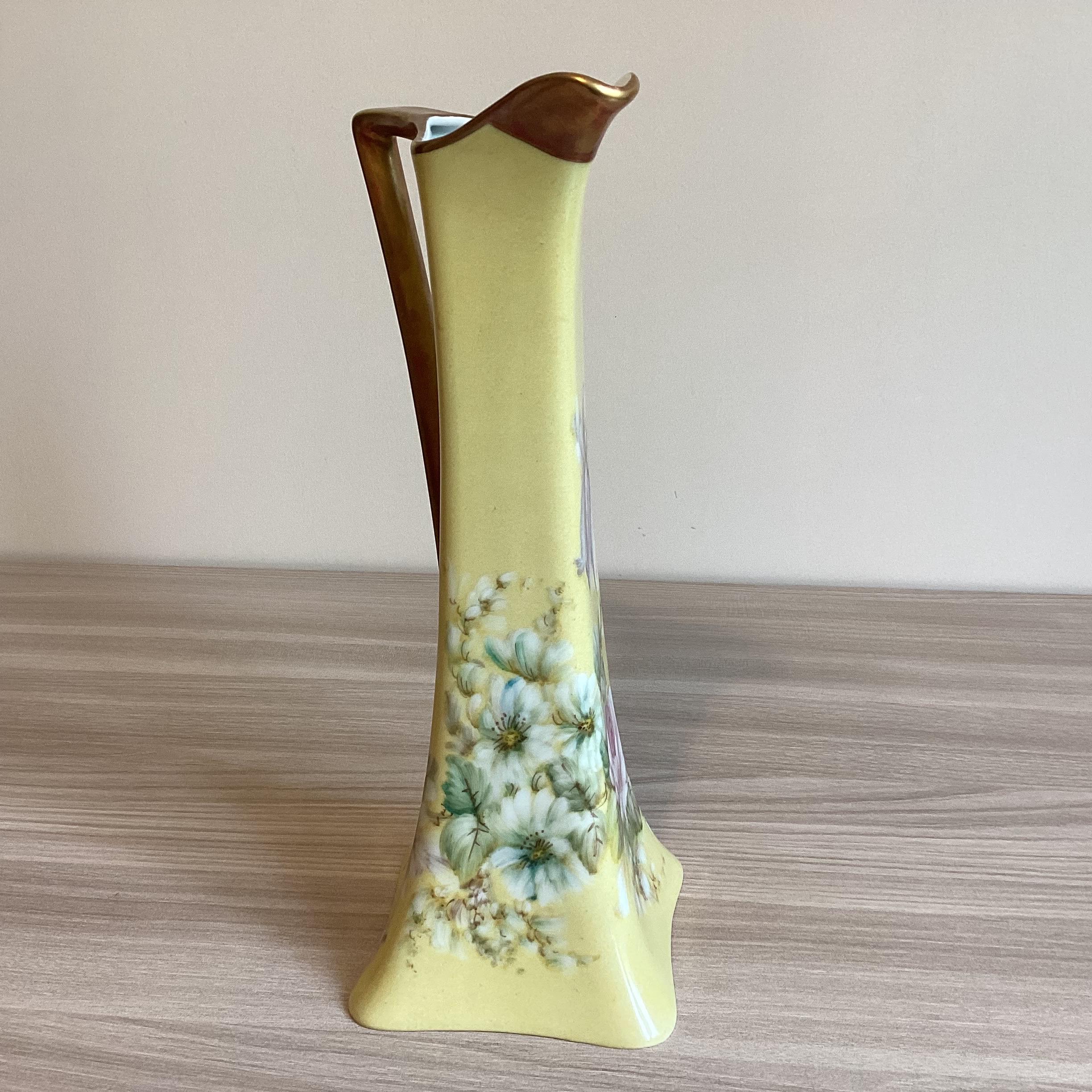 Limoges Porcelain Carafe – Hand-Painted French Art Deco (1930s) — photo 6 of 9