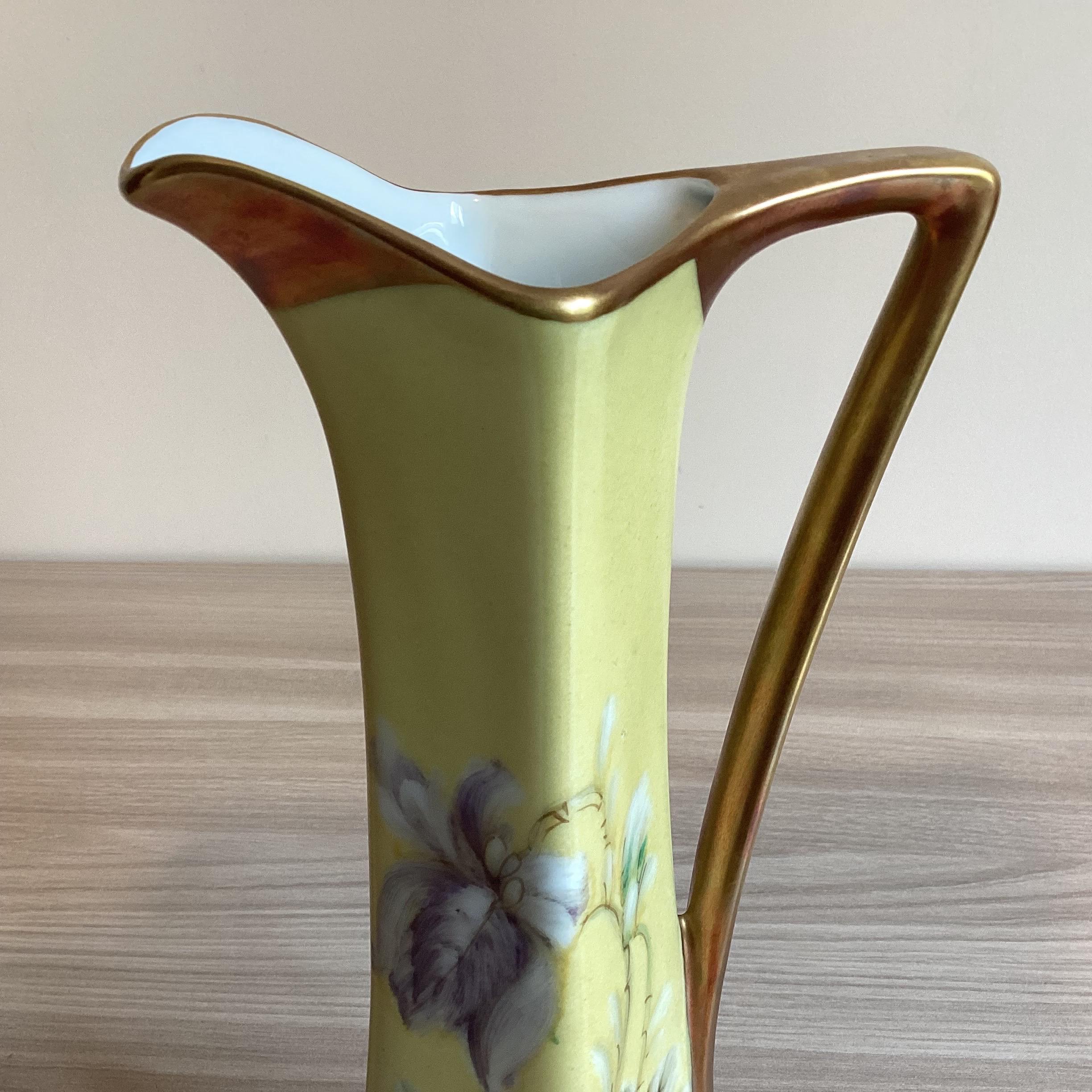 Limoges Porcelain Carafe – Hand-Painted French Art Deco (1930s) — photo 8 of 9