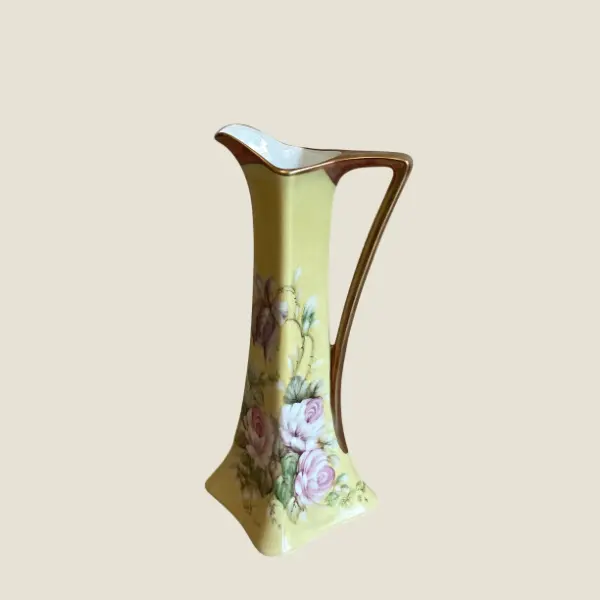 Limoges Porcelain Carafe – Hand-Painted French Art Deco (1930s)