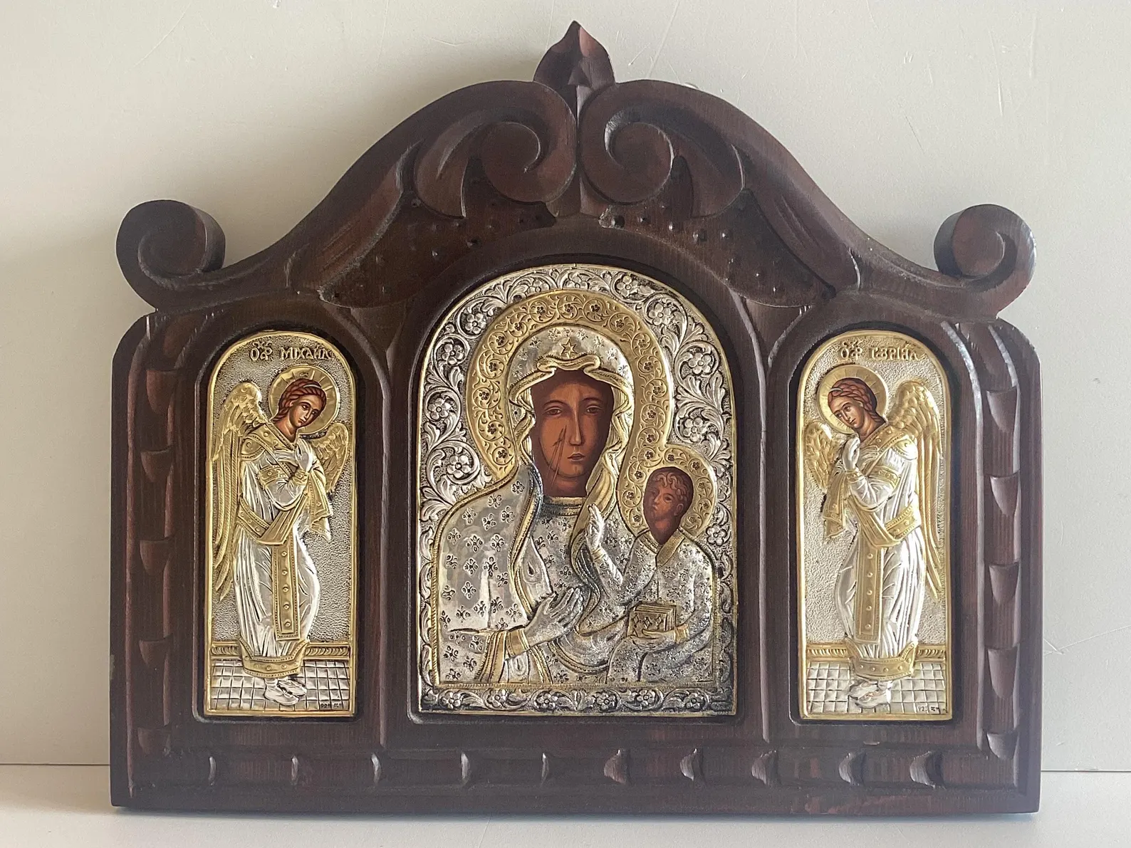 Black Madonna | Częstochowa Icon Silver 925 Triptych — photo 3 of 9