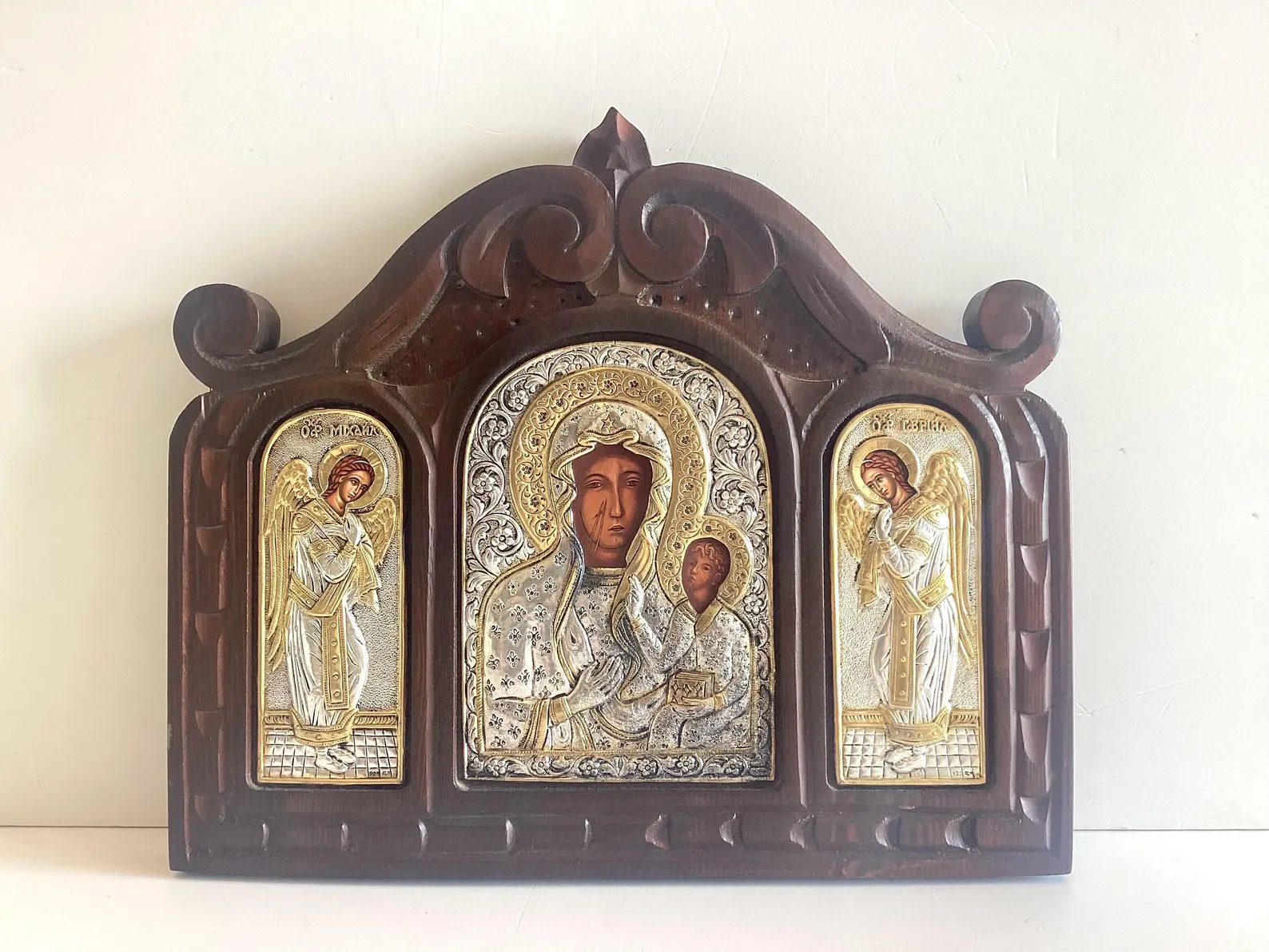 Black Madonna | Częstochowa Icon Silver 925 Triptych — photo 2 of 9