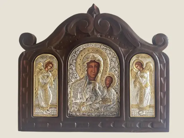 Black Madonna | Częstochowa Icon Silver 925 Triptych