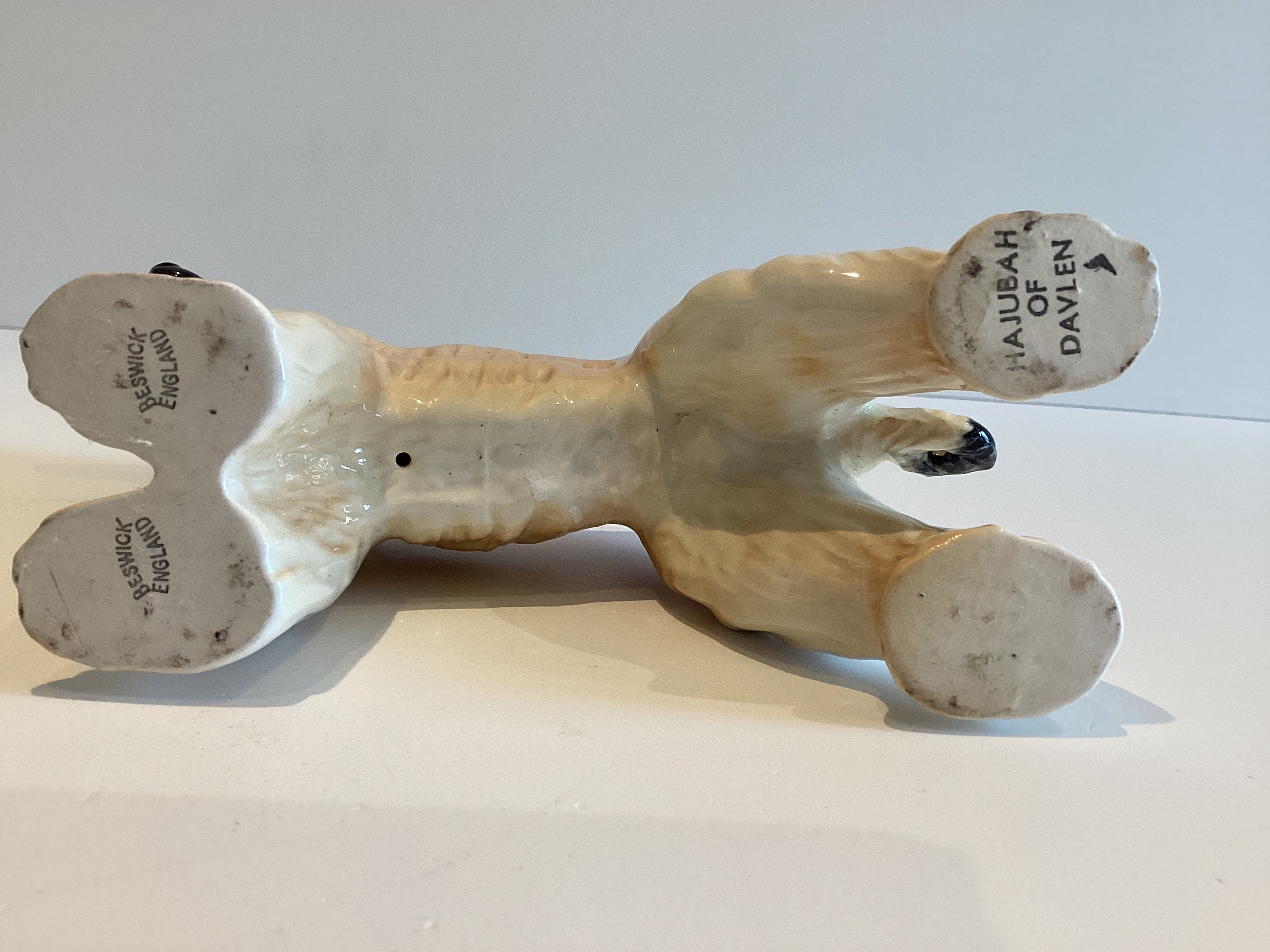 Vintage Dog Figurine – Afghan Hound “Hajubah of Davlen” (1960s) Beswick Englan — photo 9 of 9