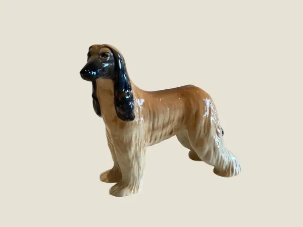 Vintage Dog Figurine – Afghan Hound “Hajubah of Davlen” (1960s) Beswick Englan