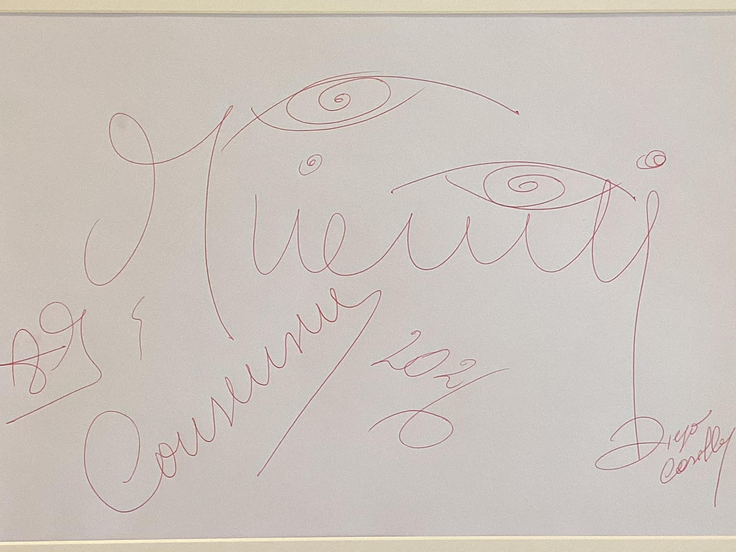 Conceptual Drawing | Diego Casella-Pc-1954 "Consensus 2026" (Miami) – Original Hand-Executed Artwork, Signed — photo 6 of 9