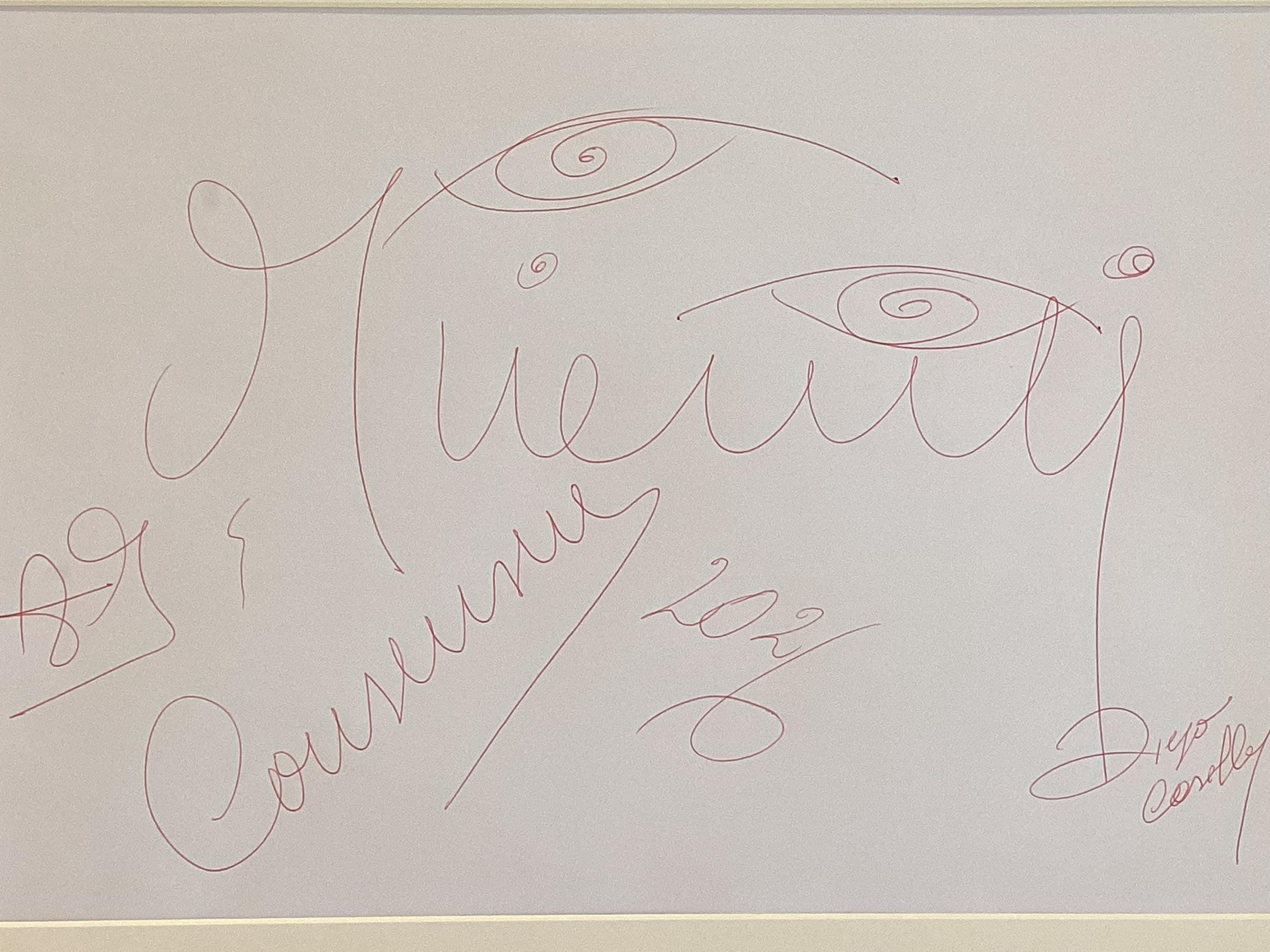 Conceptual Drawing | Diego Casella-Pc-1954 "Consensus 2026" (Miami) – Original Hand-Executed Artwork, Signed — photo 7 of 9
