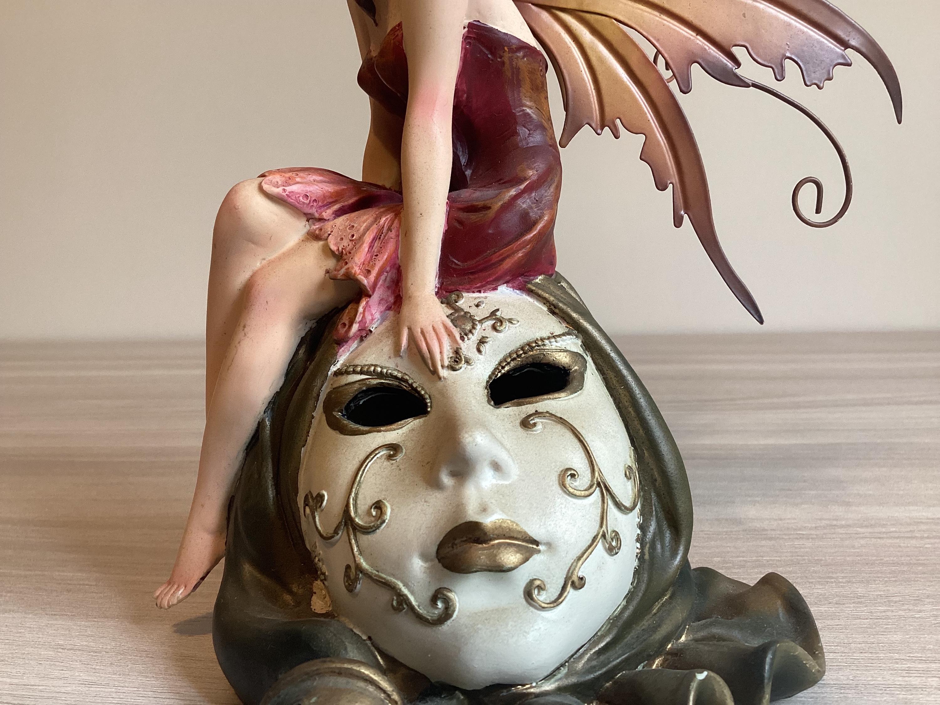 Fantasy Sculpture | Les Alpes Design Fairy Figurine, Polystone Resin with Metal Wings — photo 8 of 9
