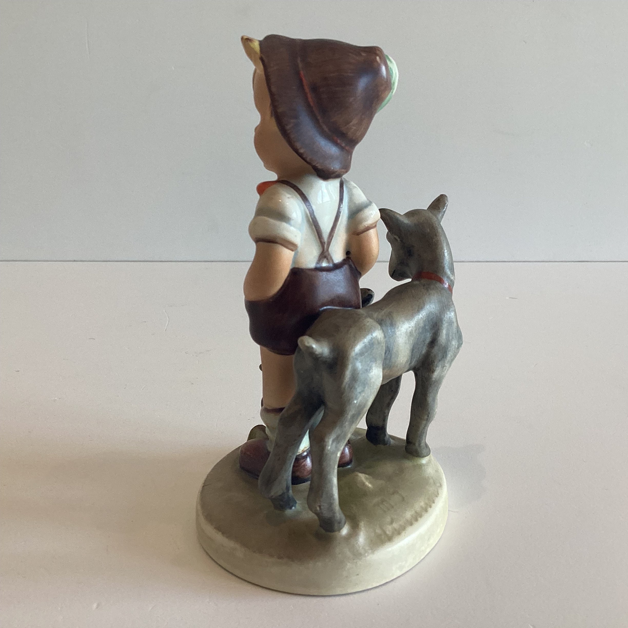 Porcelain Figurine 1940s | Original Goebel Hummel  Smart Little Goat Erder Made In Germany — photo 5 of 8